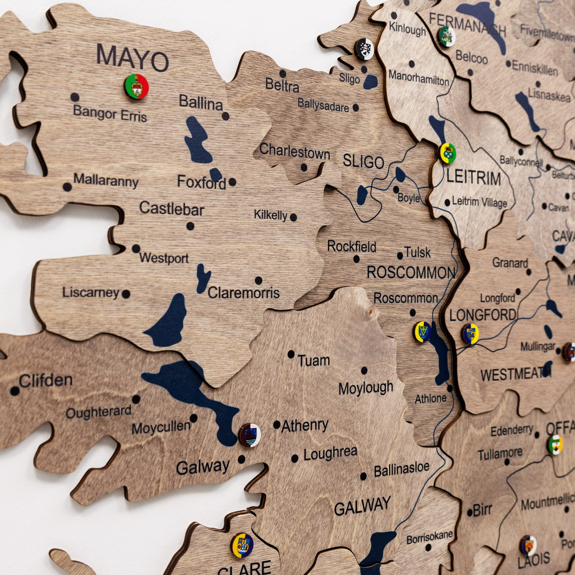 3D Wooden Map of Ireland - Terra by Enjoy The Wood 