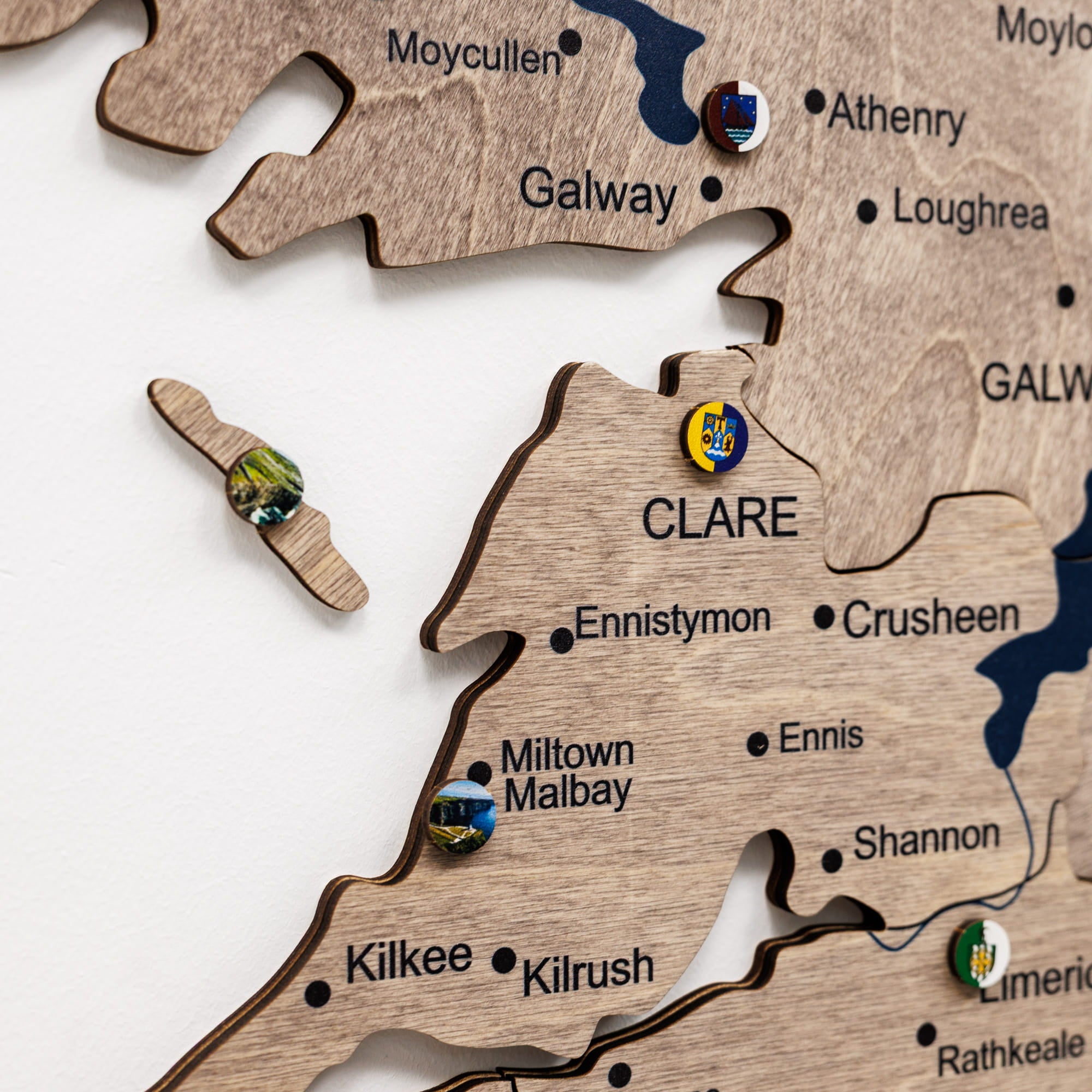 3D Wooden Map of Ireland - Terra by Enjoy The Wood 
