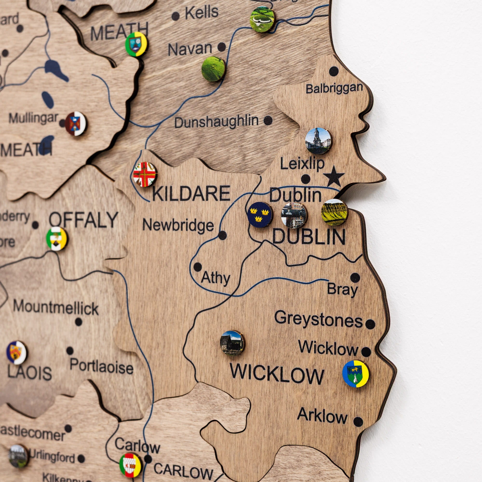 3D Wooden Map of Ireland - Terra by Enjoy The Wood 