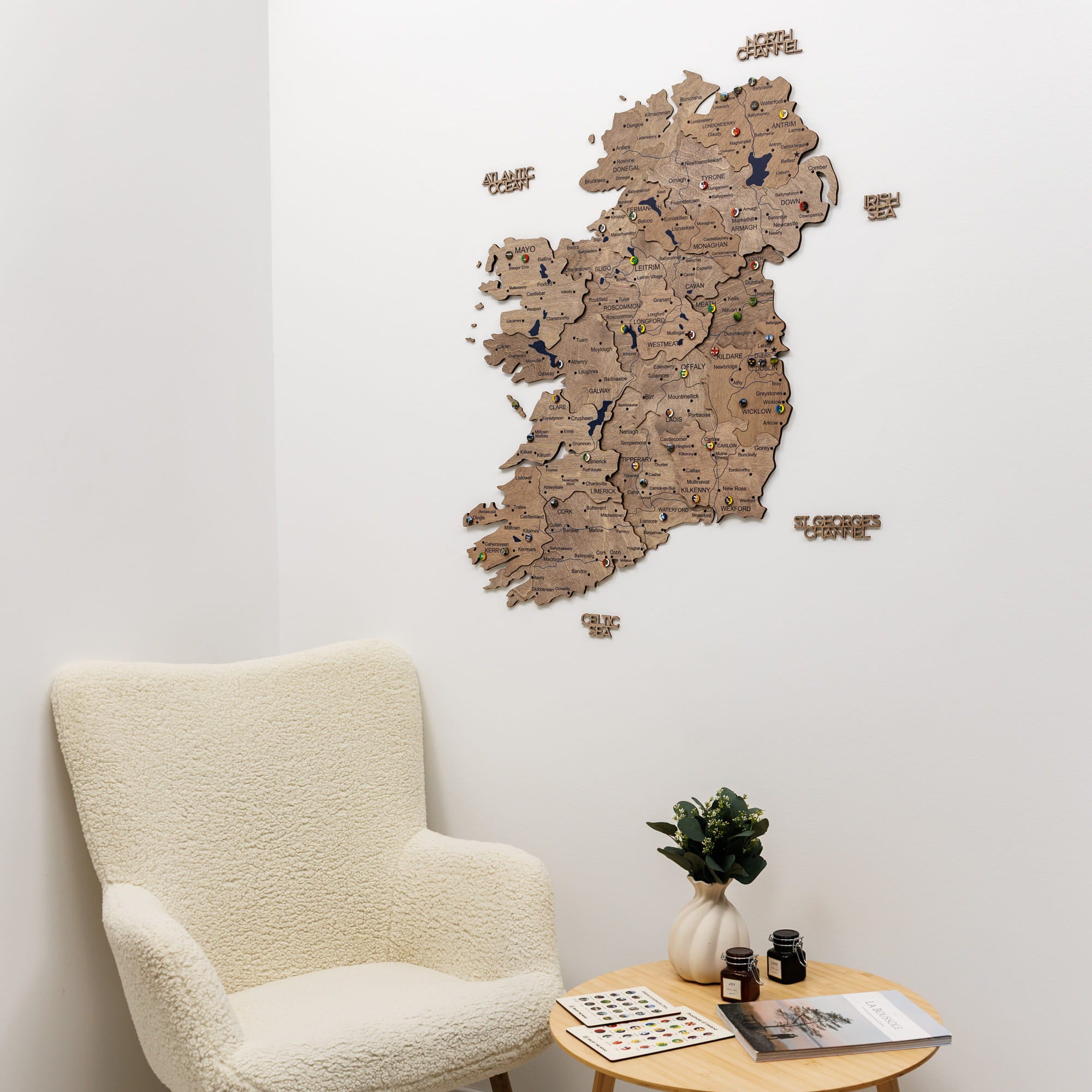3D Wooden Map of Ireland - Terra by Enjoy The Wood 