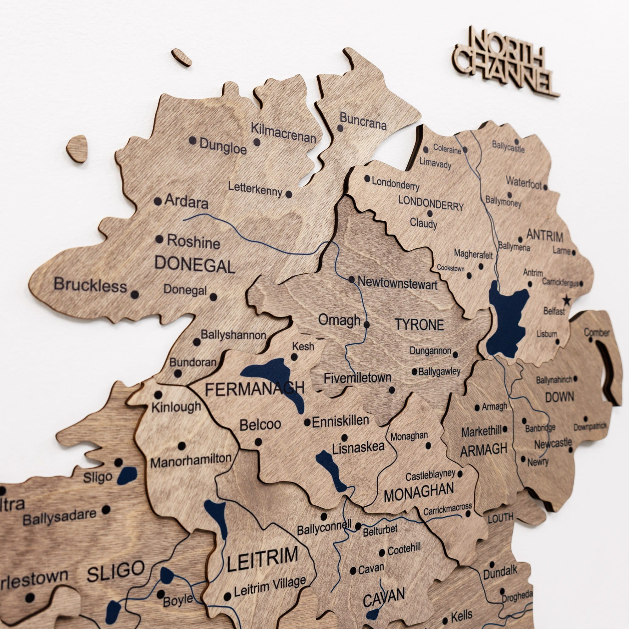 3D Wooden Map of Ireland - Terra by Enjoy The Wood 
