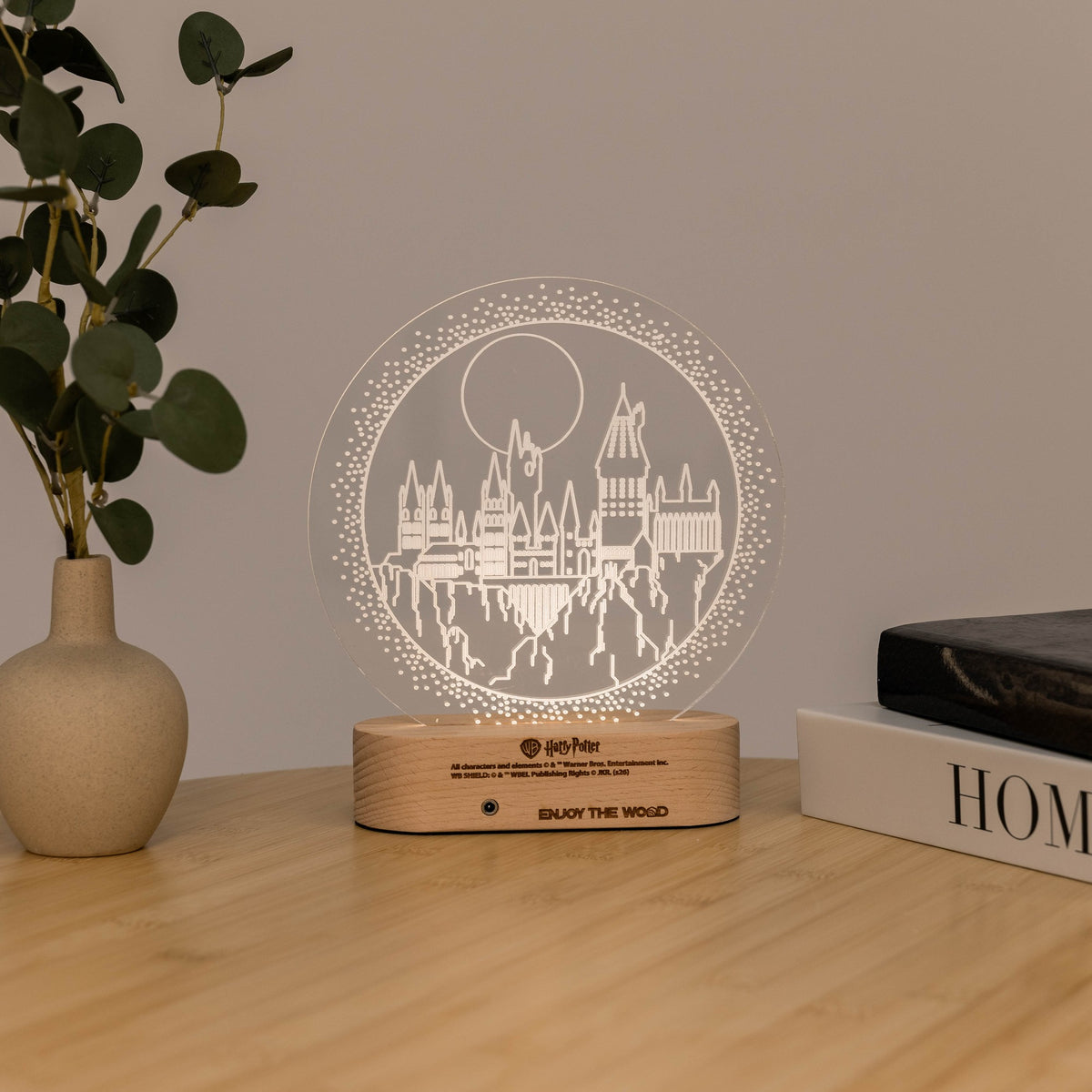 Acrylic Harry Potter Night Light - Midnight at Hogwarts by Enjoy The Wood 