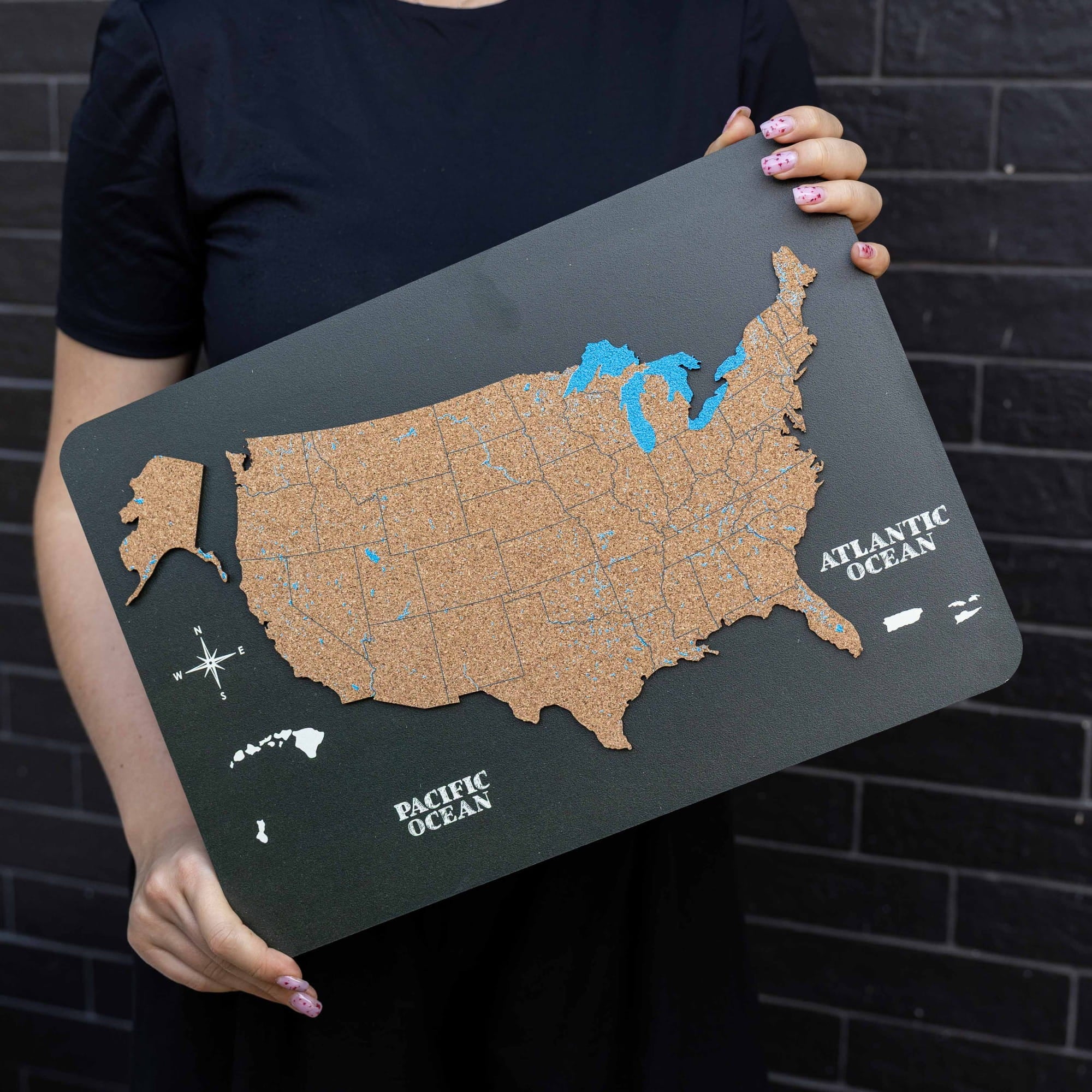 cork wood us states map