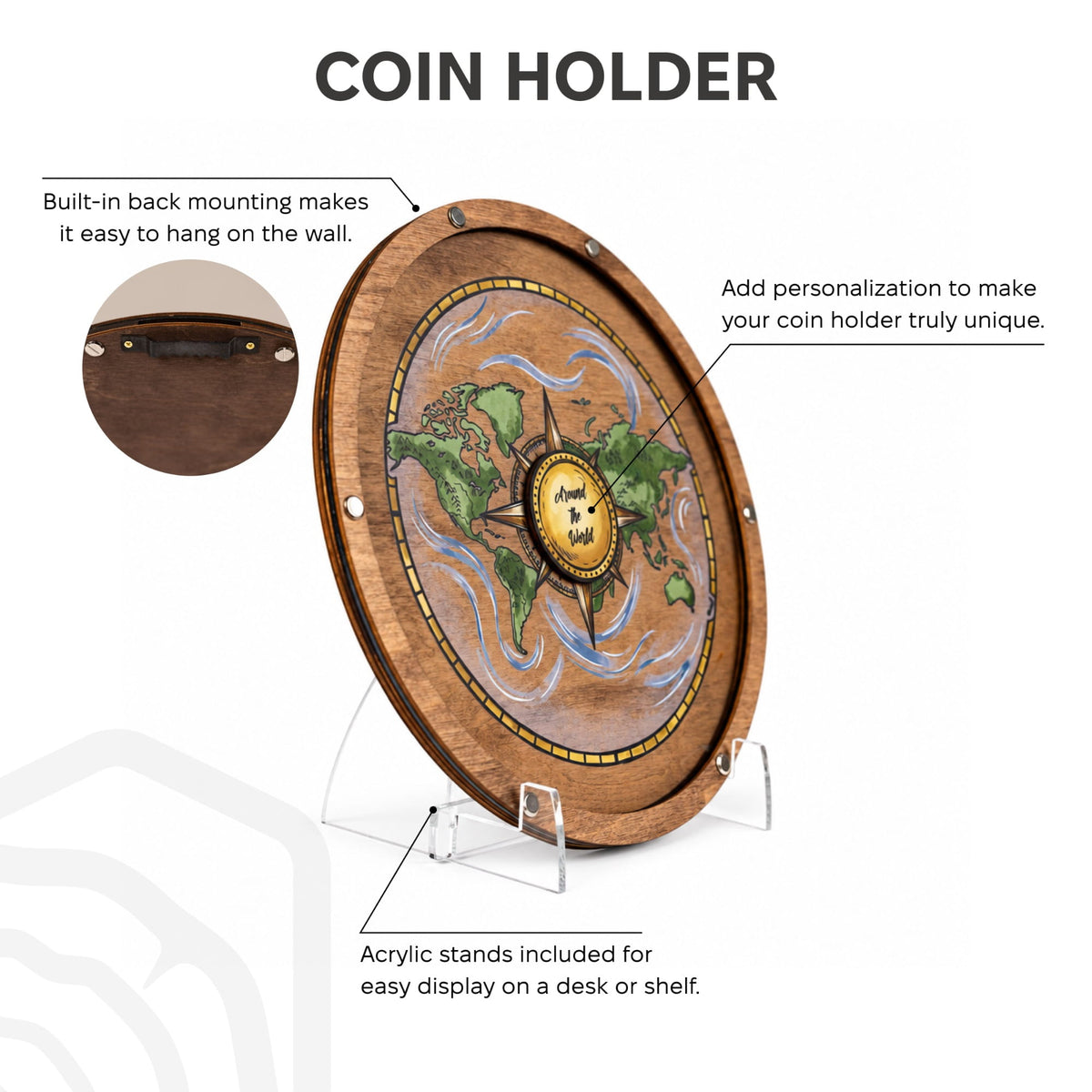 Coin Collection Display - Natural World