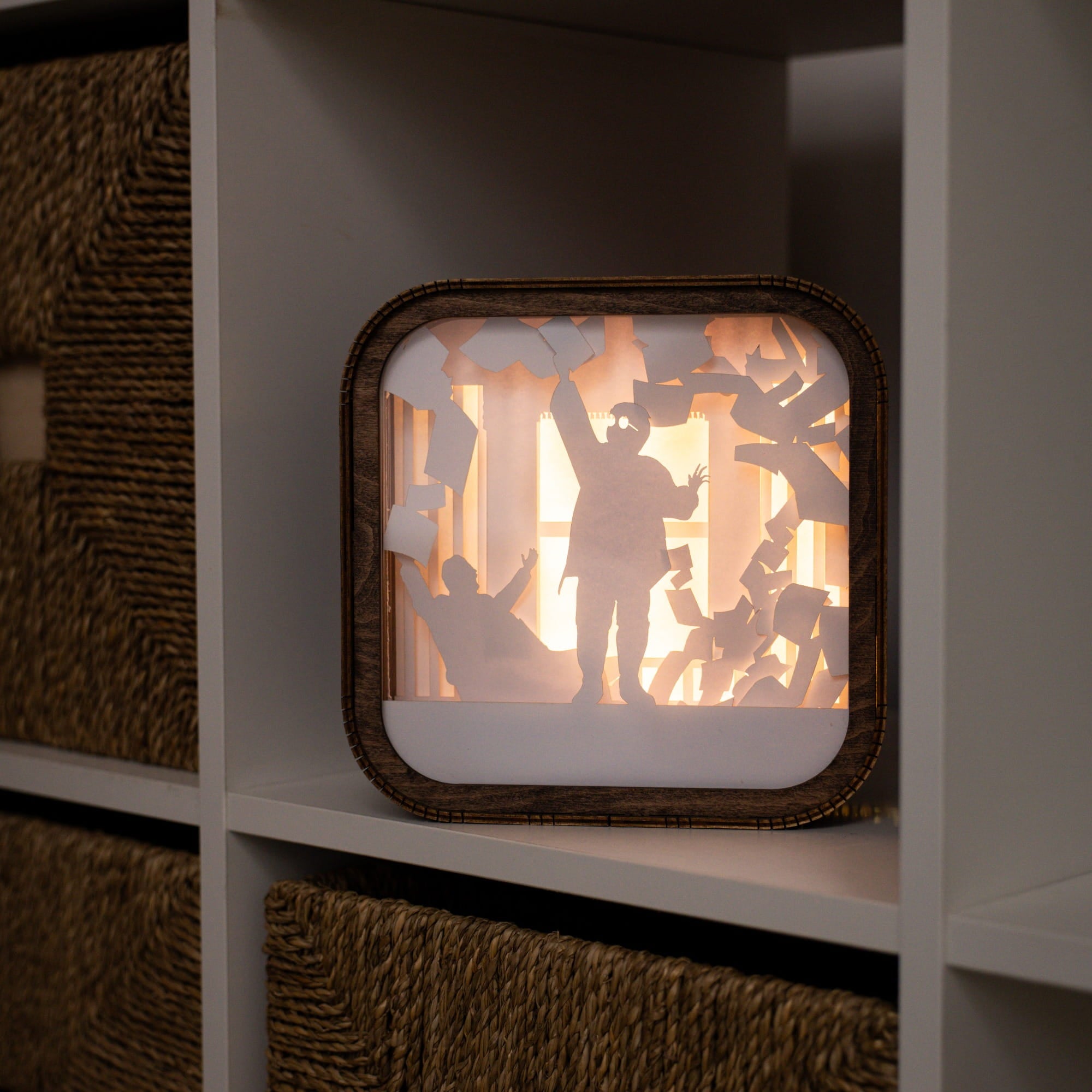 Wooden Paper Night Light - No Post on Sundays by Enjoy The Wood 