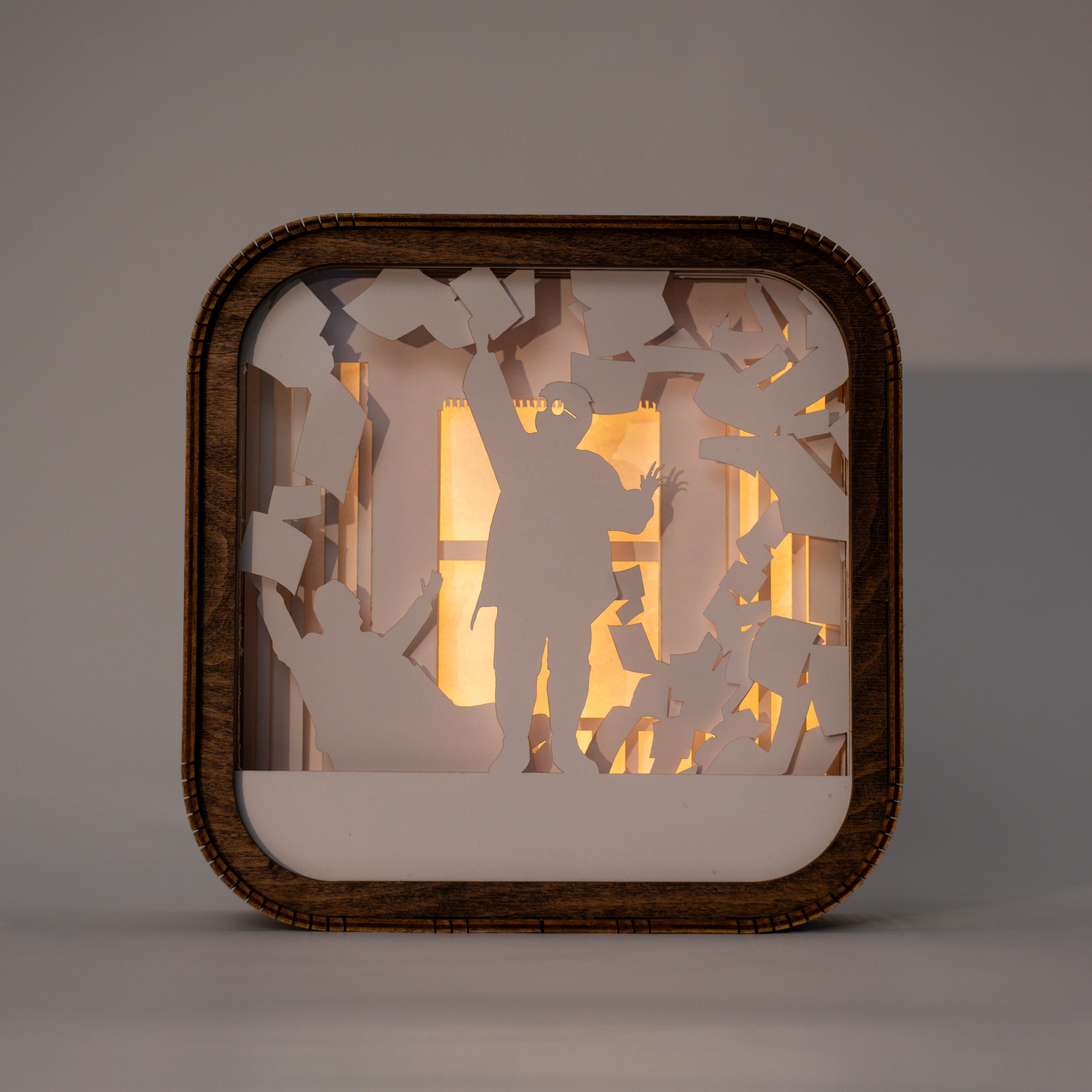 Wooden Paper Night Light - No Post on Sundays by Enjoy The Wood 