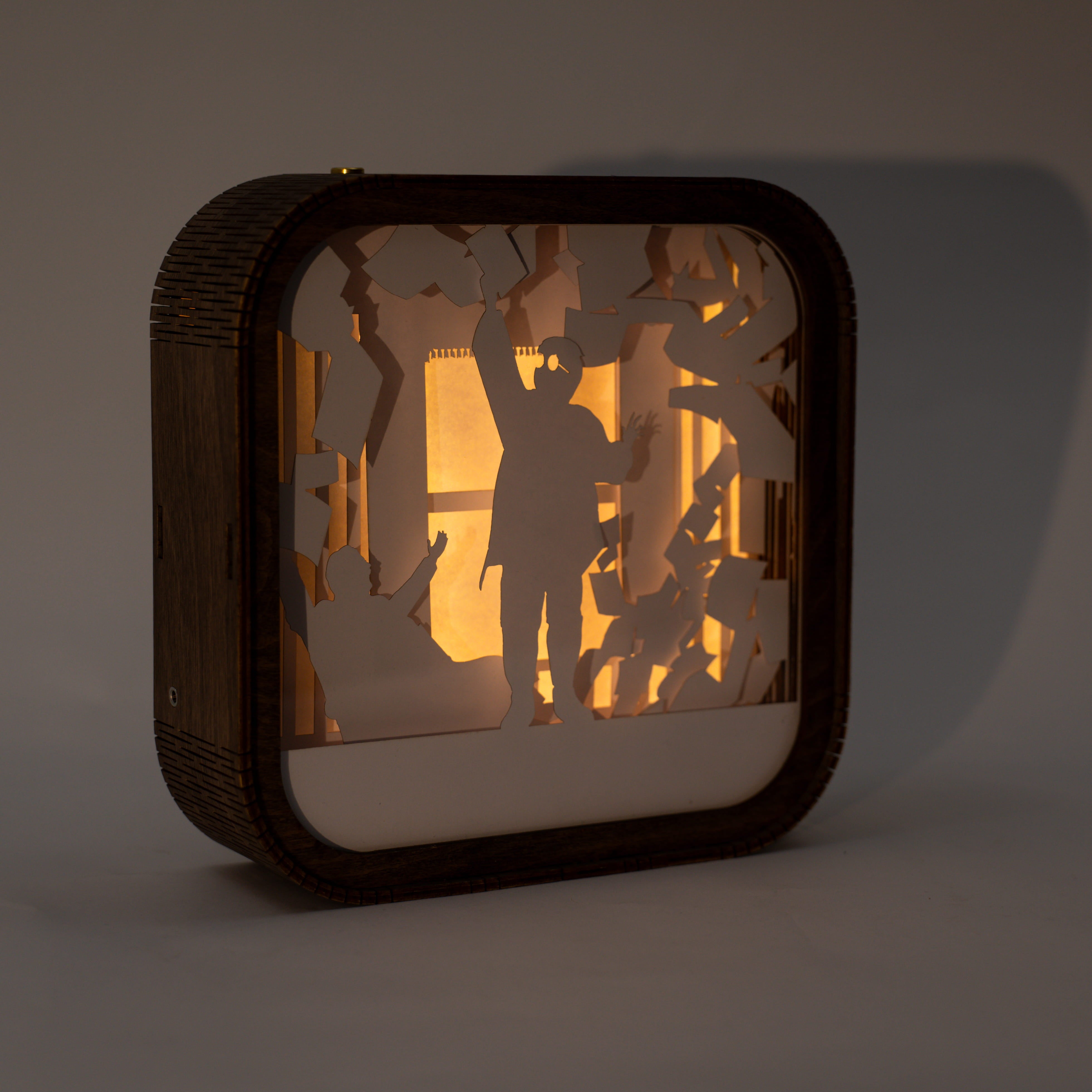 Wooden Paper Night Light - No Post on Sundays by Enjoy The Wood 