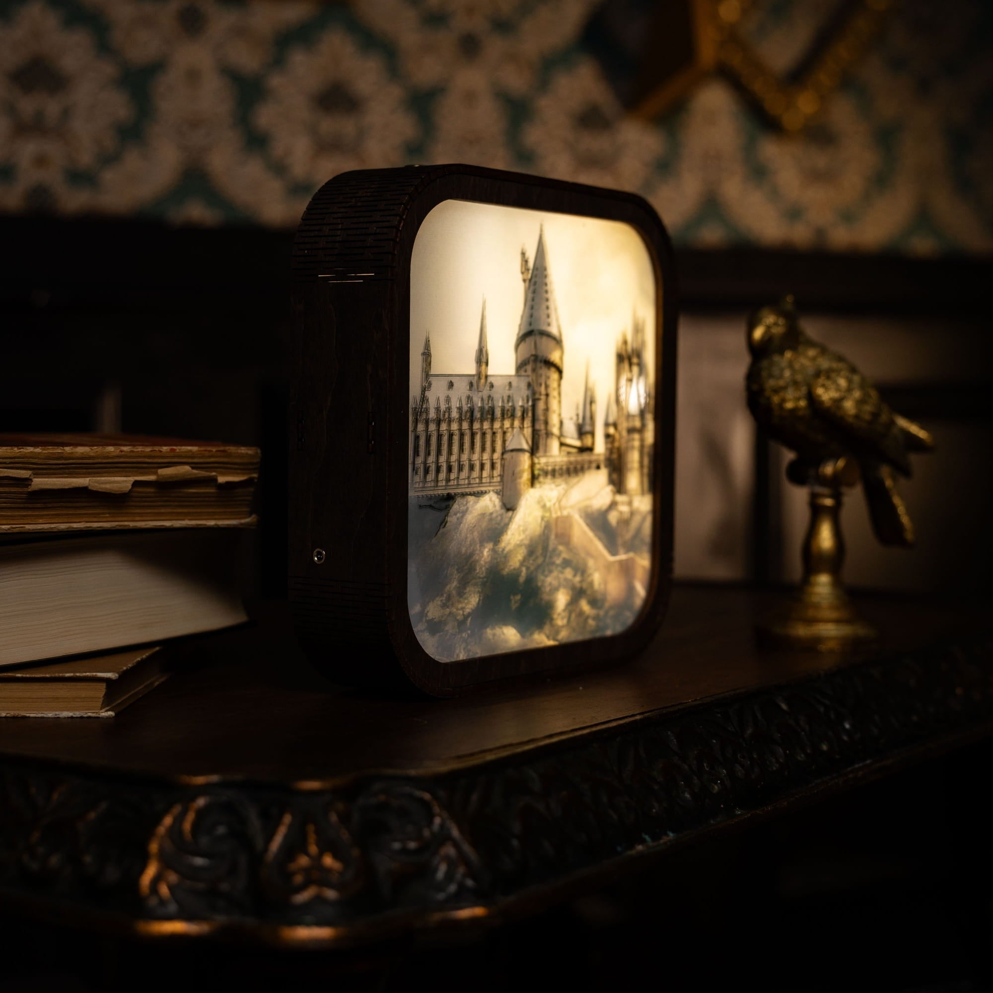 Wooden Acrylic Harry Potter Night Light - Hogwarts Castle by Enjoy The Wood 