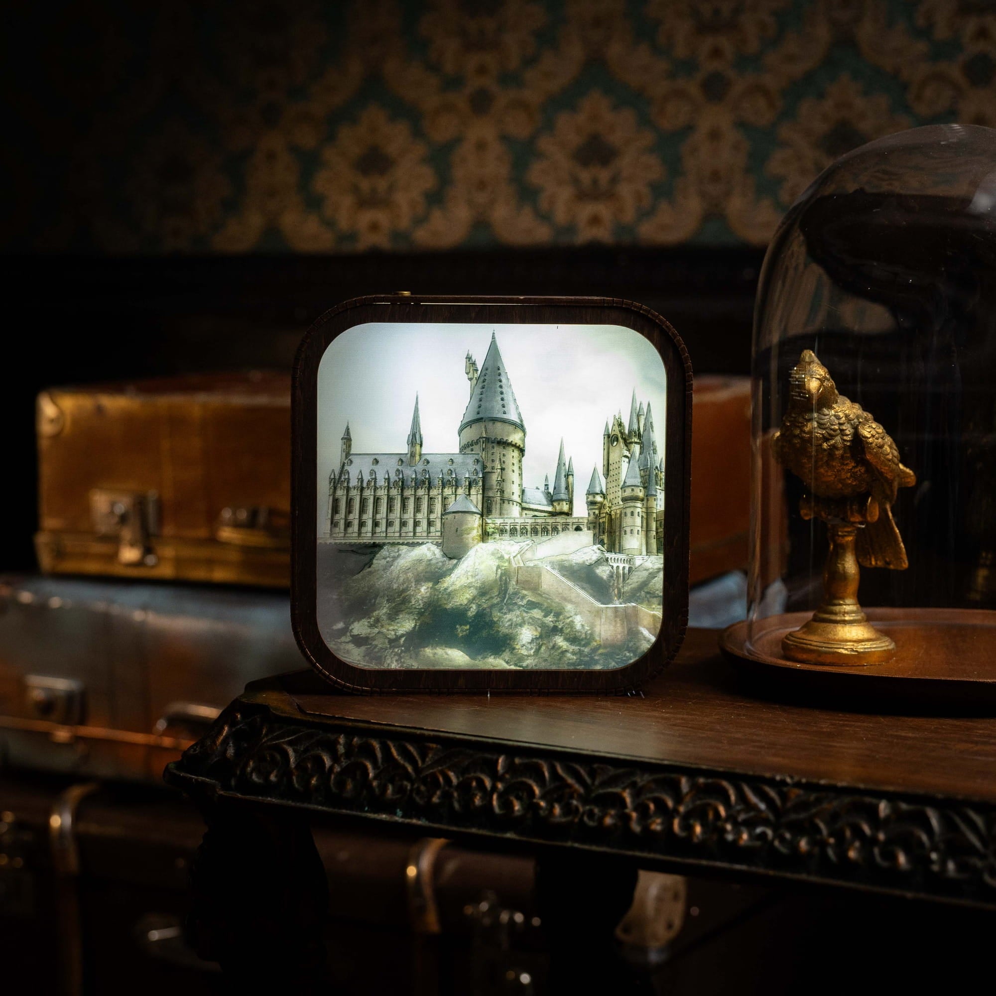 Wooden Acrylic Harry Potter Night Light - Hogwarts Castle by Enjoy The Wood 