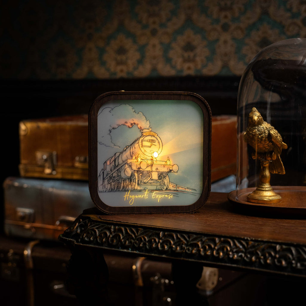 Wooden Acrylic Harry Potter Night Light - Hogwarts Express en Enjoy the Wood