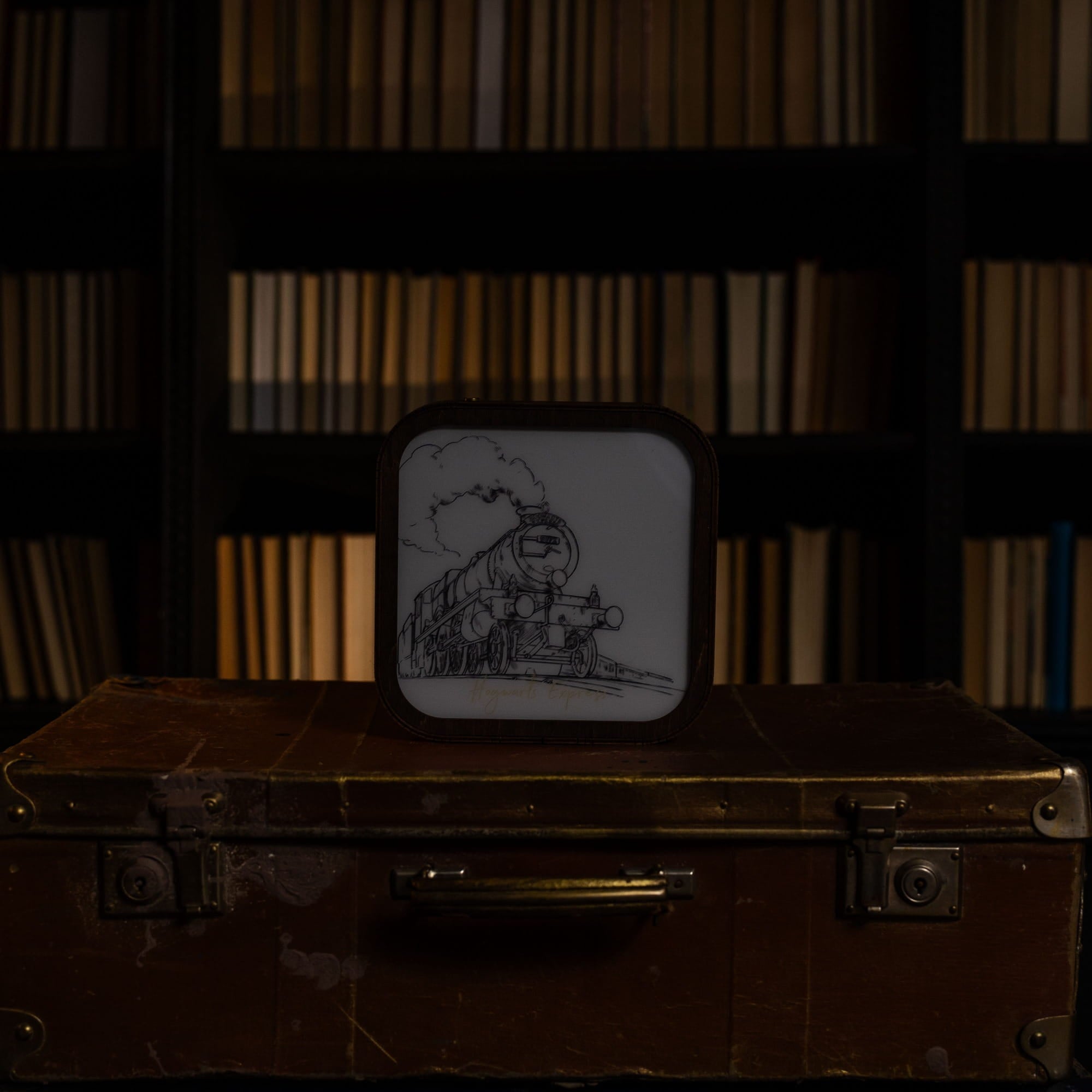 Wooden Acrylic Harry Potter Night Light - Hogwarts Express by Enjoy The Wood 