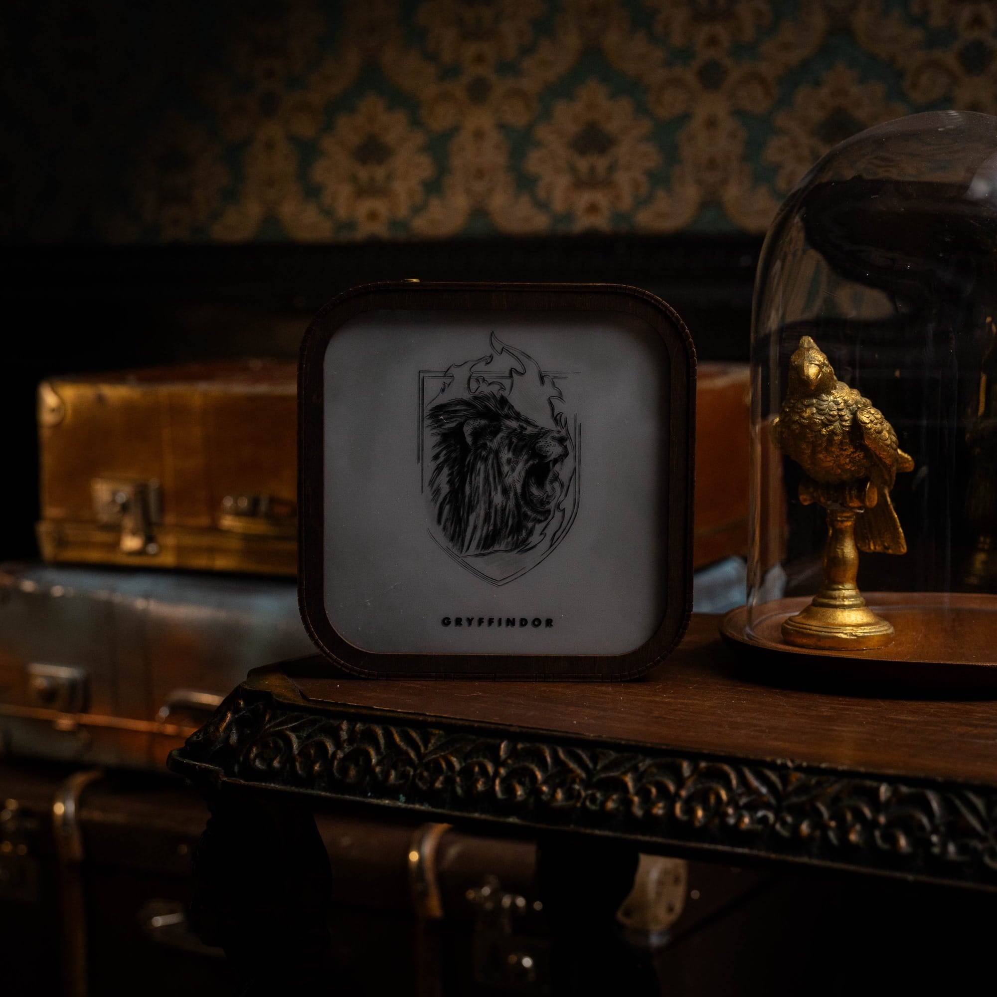 Wooden Acrylic Harry Potter Night Light - Lion of Gryffindor by Enjoy The Wood 