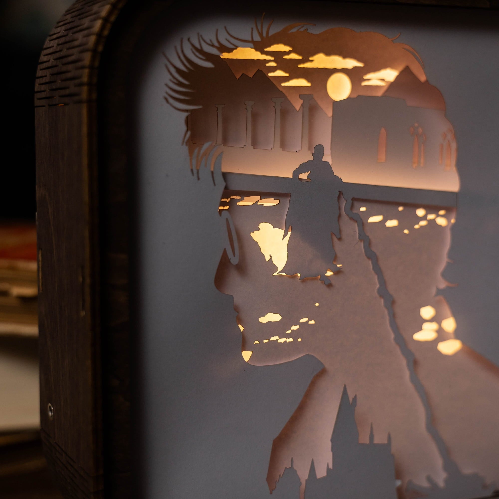 Wooden Harry Potter Night Light - The Final Battle
