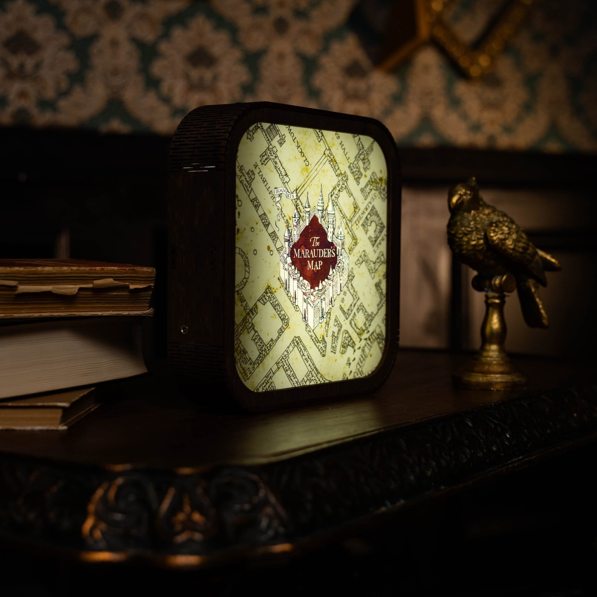 Wooden Acrylic Harry Potter Night Light - The Marauder’s Map by Enjoy The Wood 