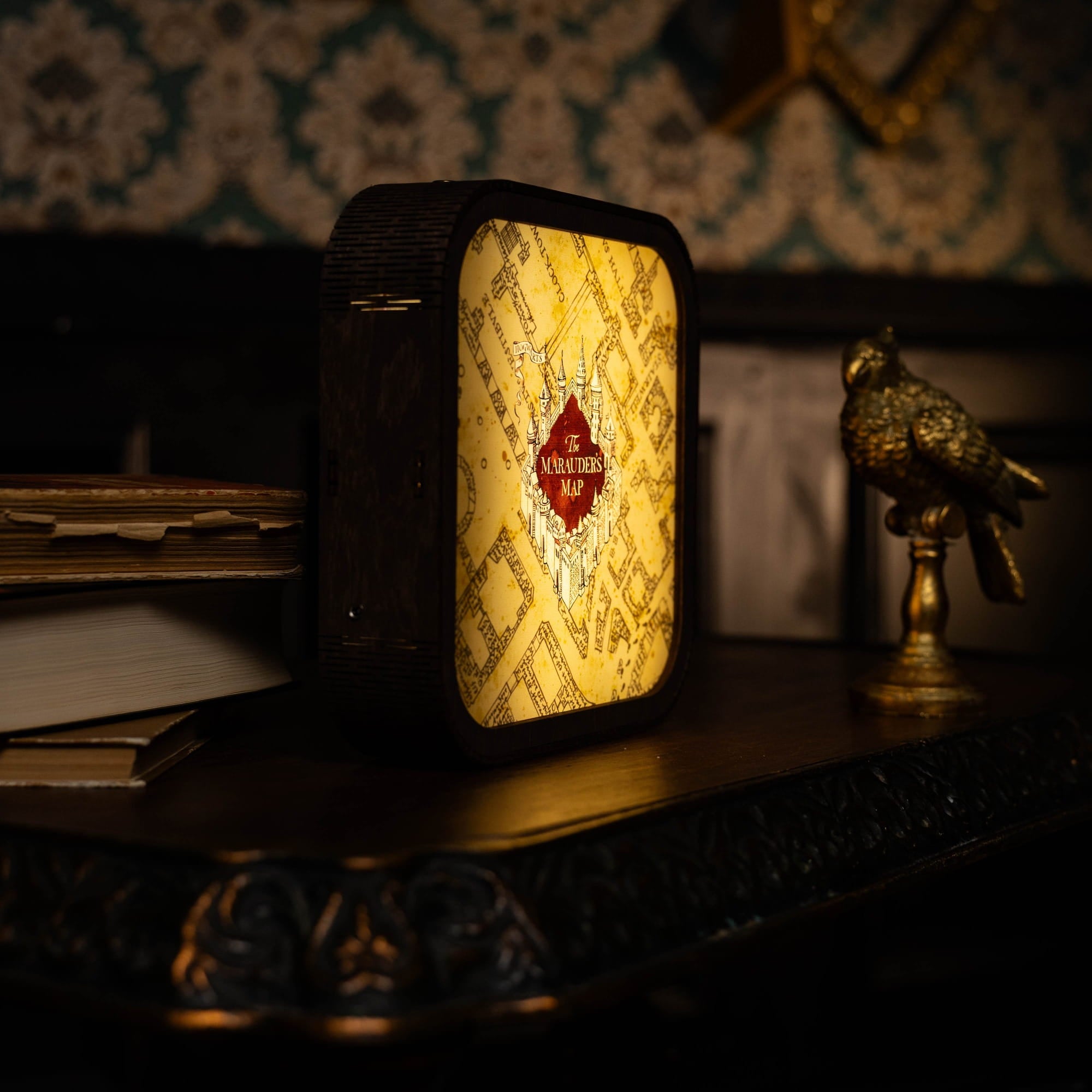 Wooden Acrylic Harry Potter Night Light - The Marauder’s Map by Enjoy The Wood 