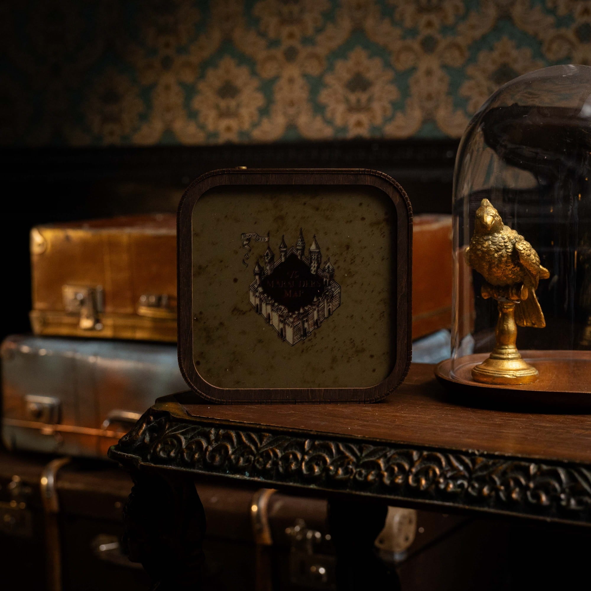 Wooden Acrylic Harry Potter Night Light - The Marauder’s Map by Enjoy The Wood 