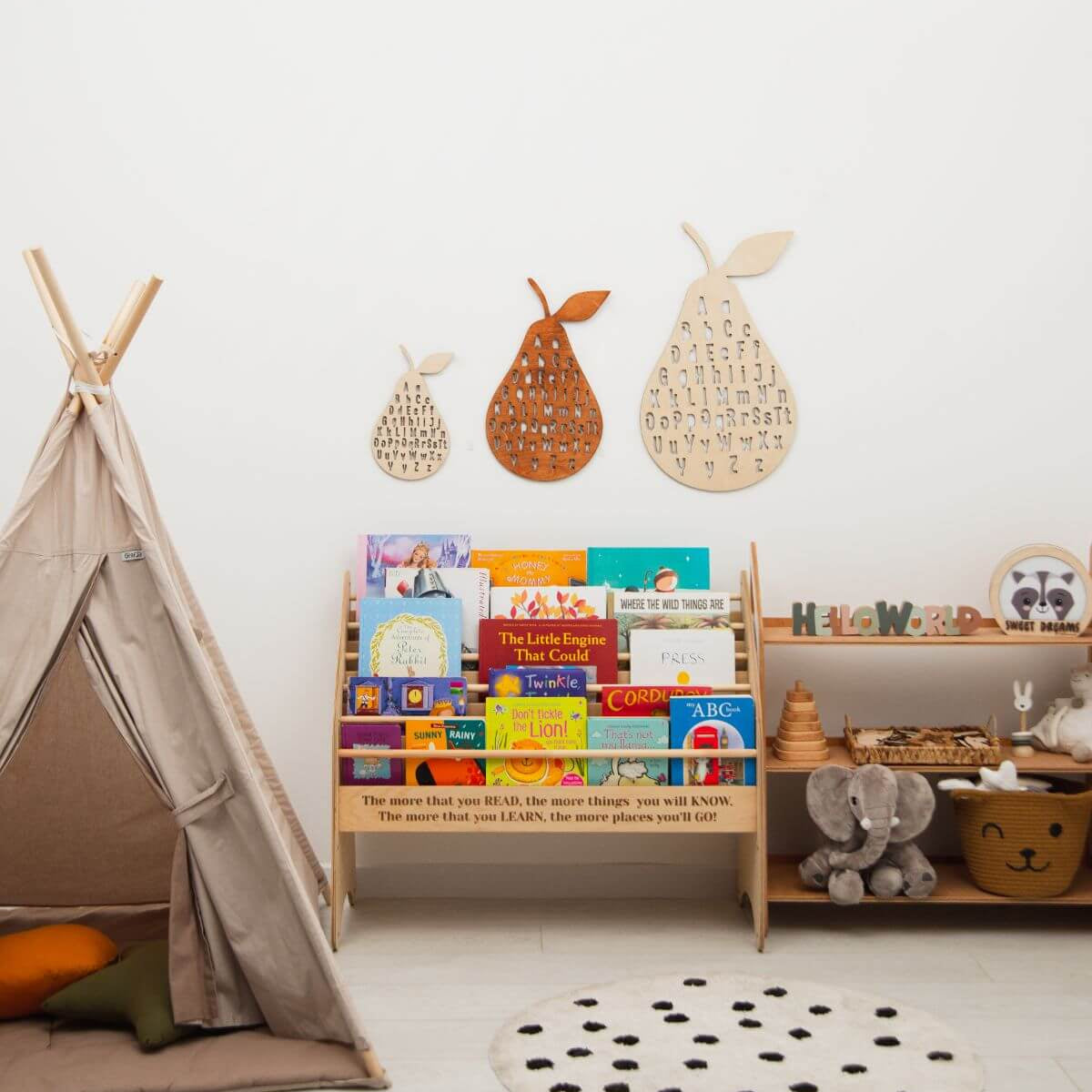 wooden board pear shape