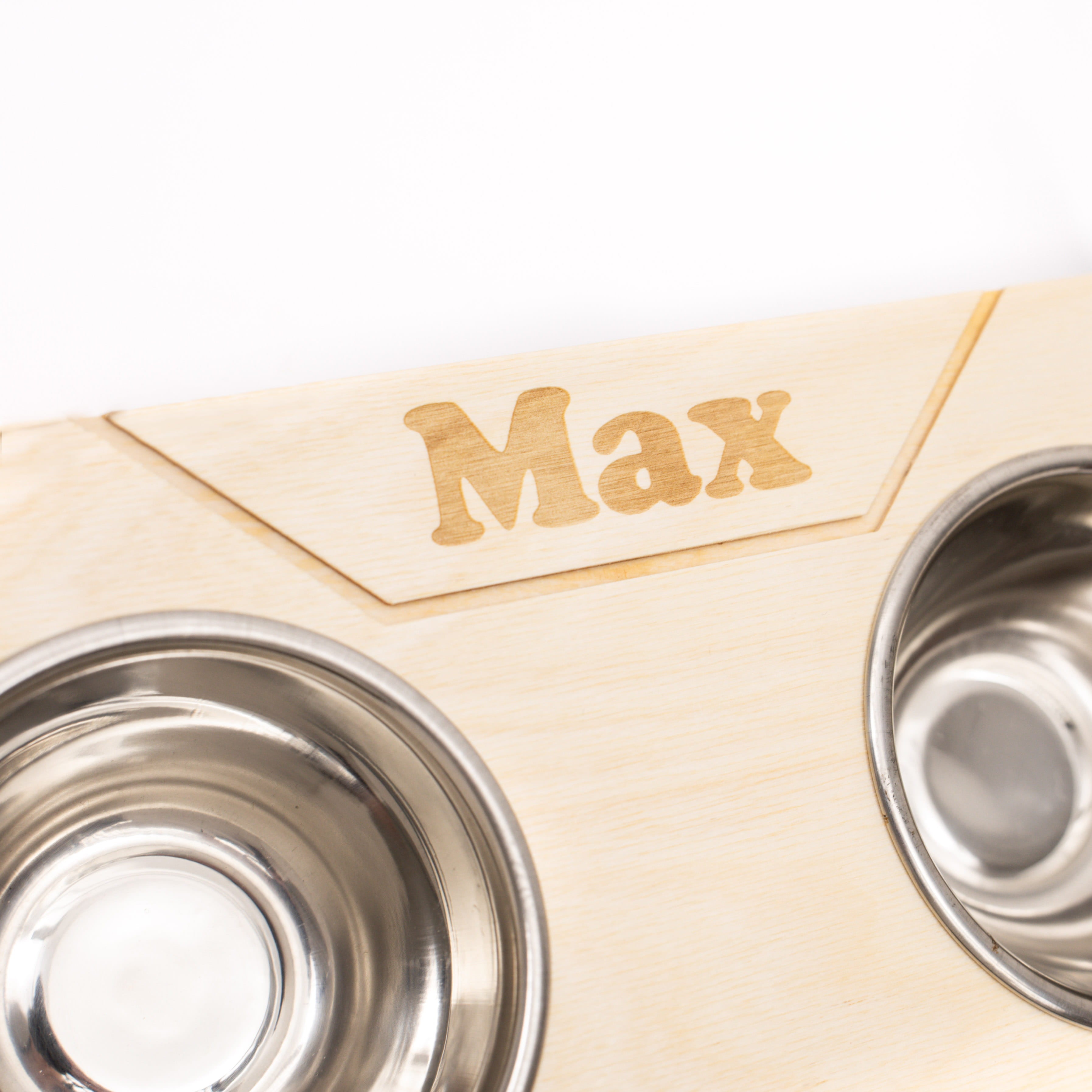 Pet Bowl Stand - Bone-Shaped by Enjoy The Wood 