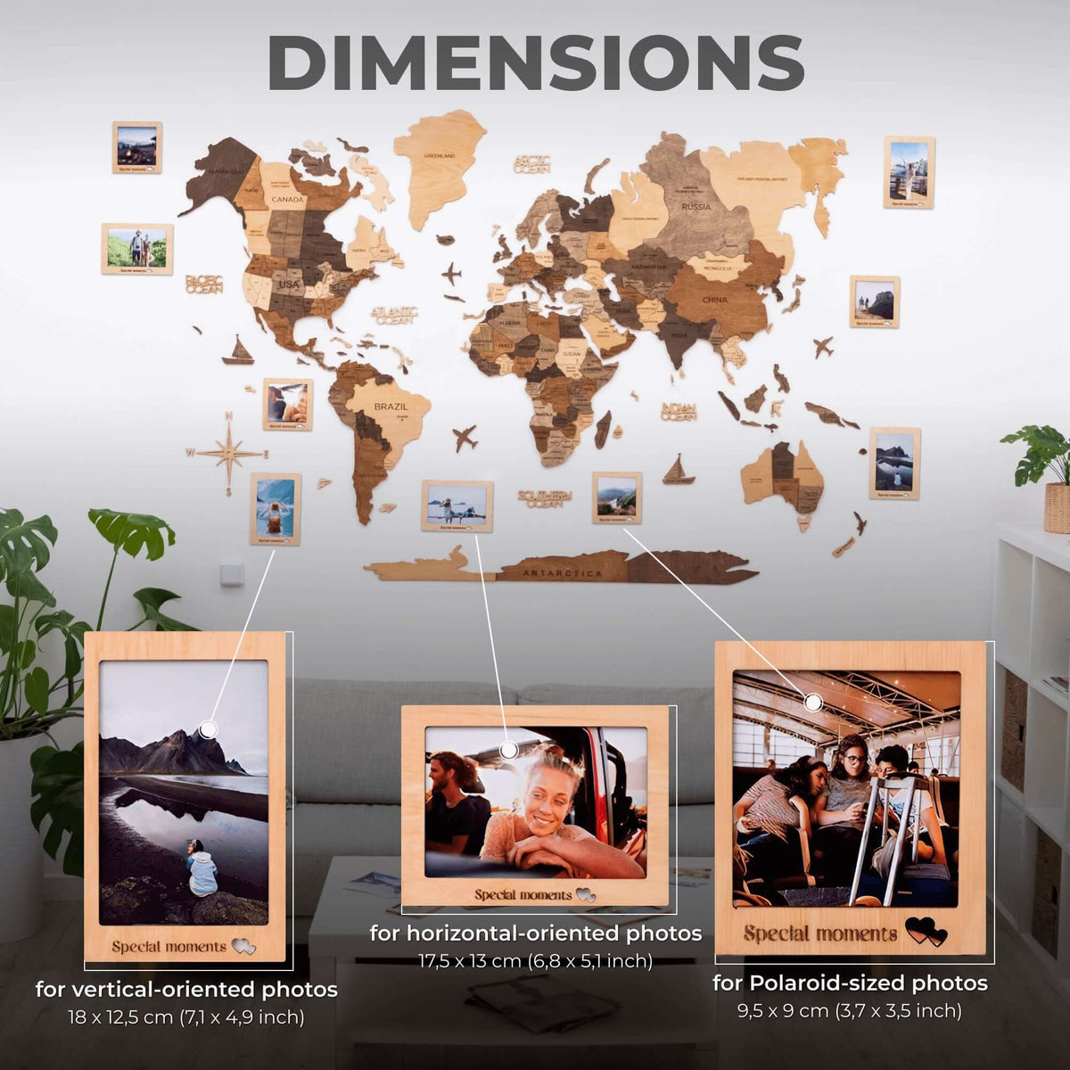 Set of 9 Wooden Photo Frames 3.0 from Enjoy The Wood
