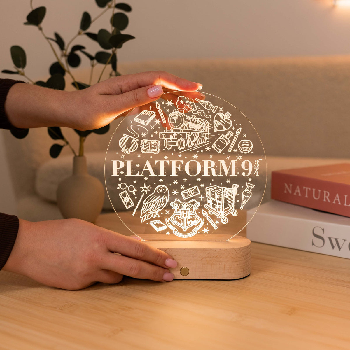 Acrylic Harry Potter Night Light - Platform 9 3/4 Journey by Enjoy The Wood 