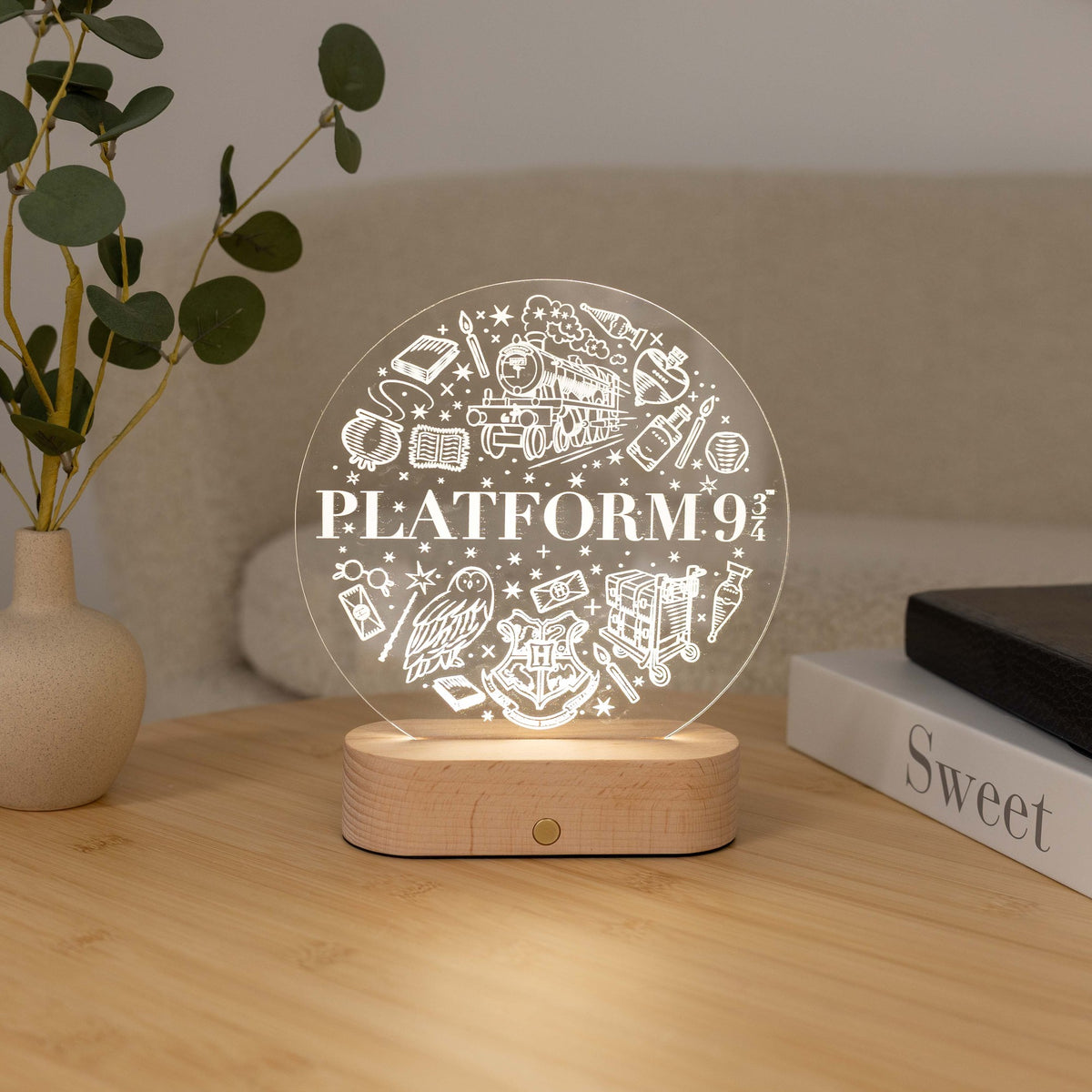 Acrylic Harry Potter Night Light - Platform 9 3/4 Journey by Enjoy The Wood 