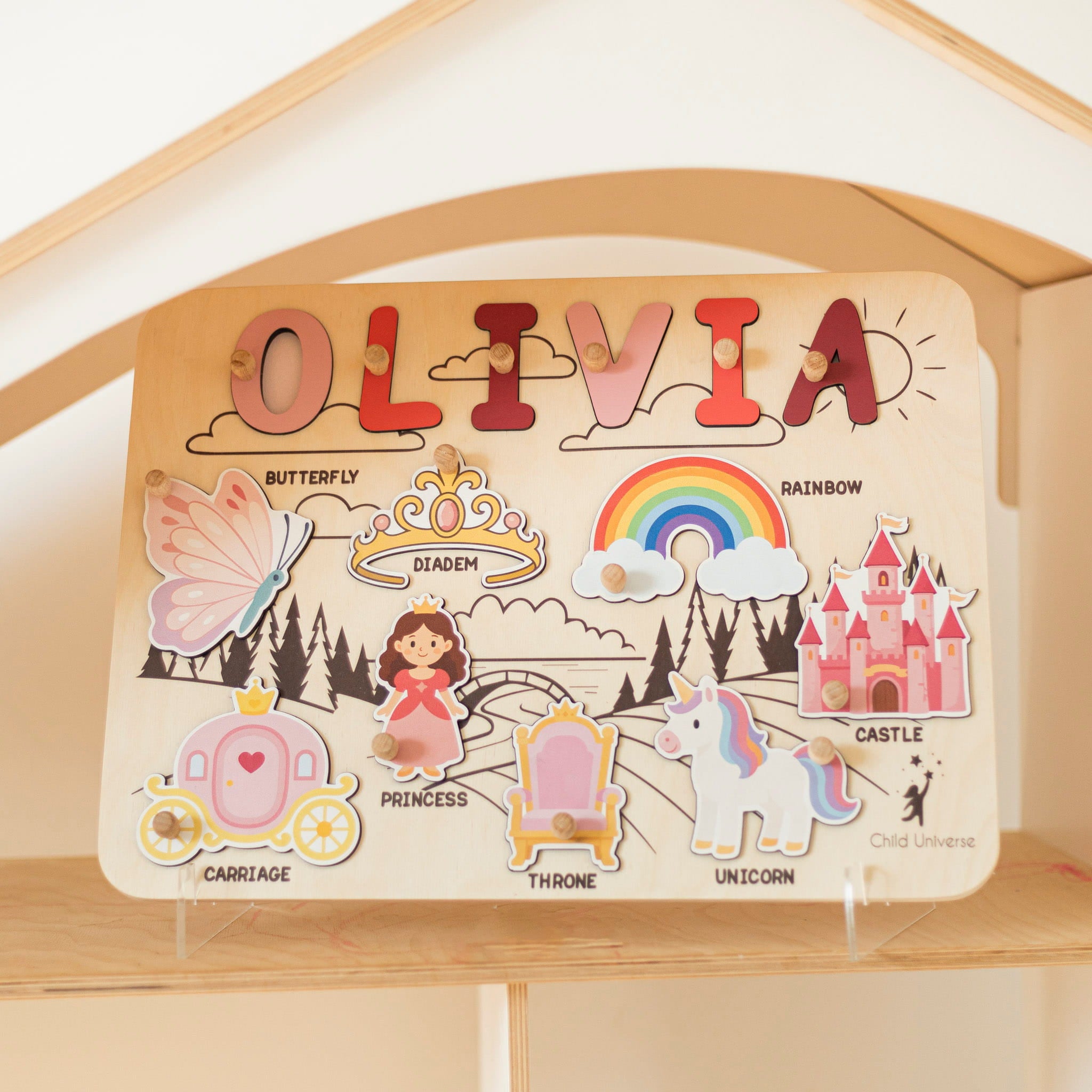 Princess Name Board by Enjoy The Wood 