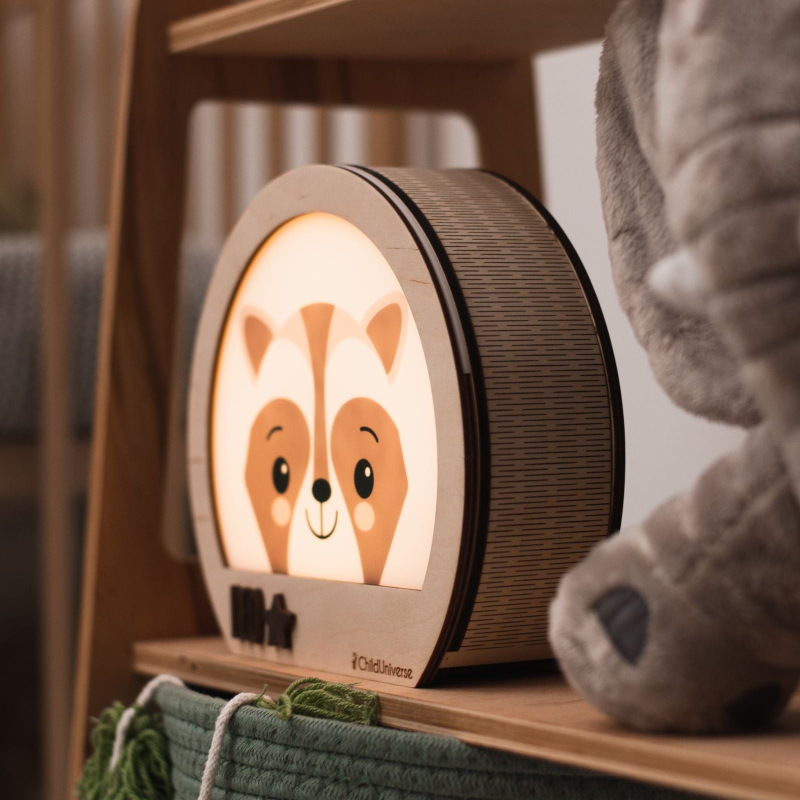 raccoon night light for kids 