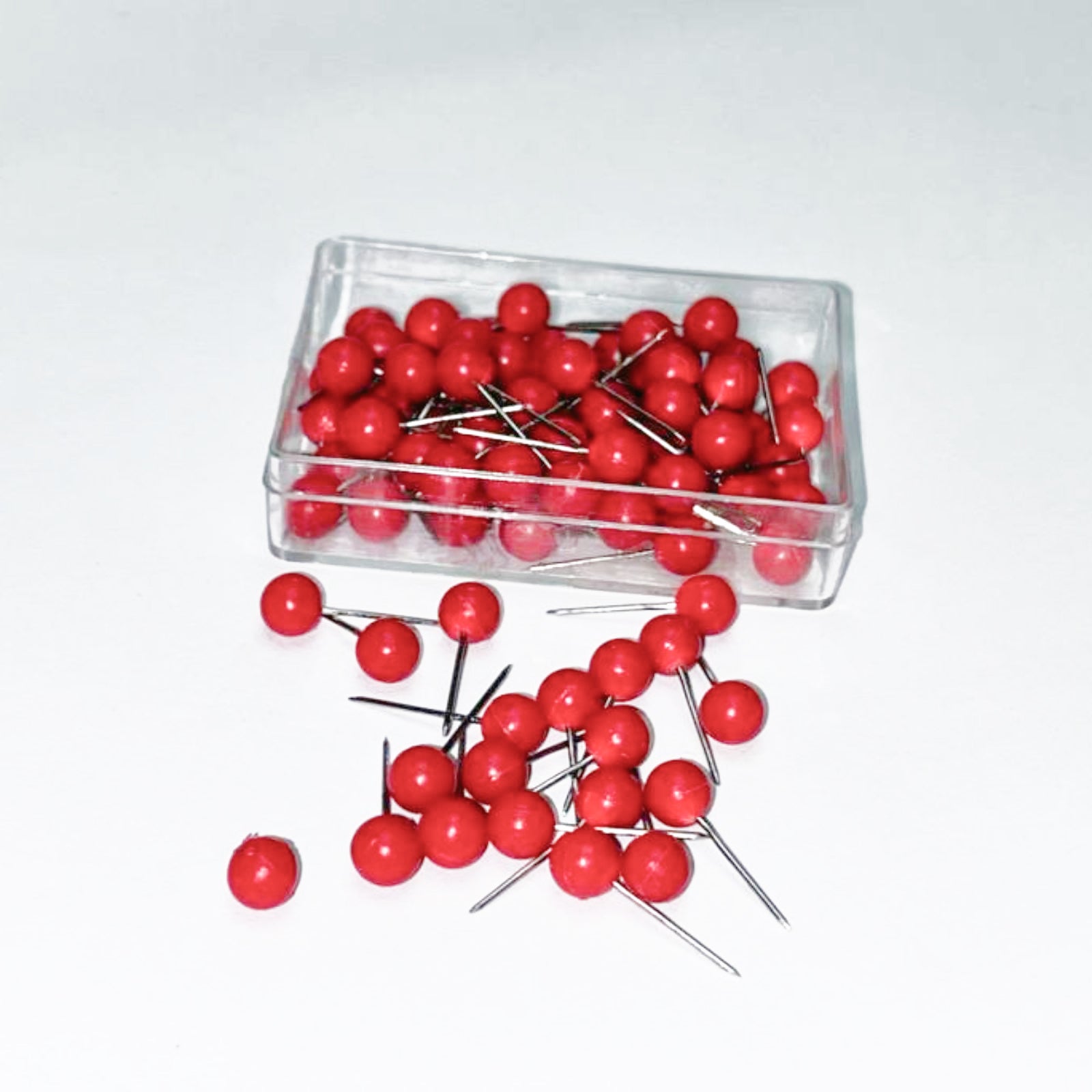 Red Push Pins to mark travels