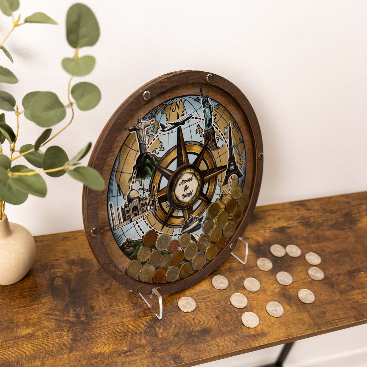 Coin Collection Display - Seven Wonders