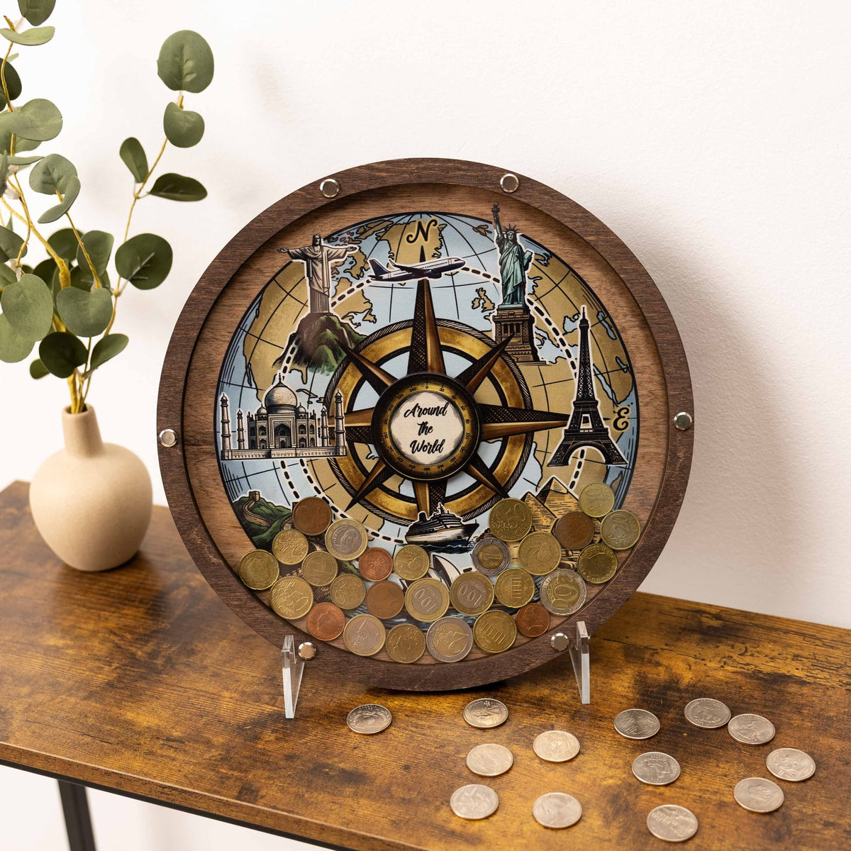 Coin Collection Display - Seven Wonders