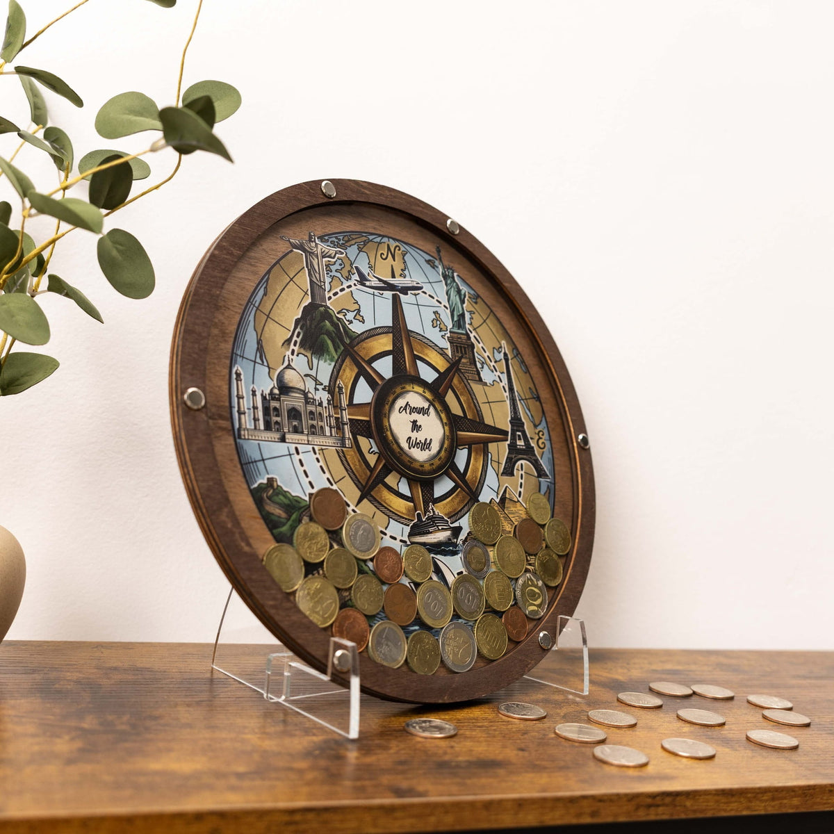 Coin Collection Display - Seven Wonders