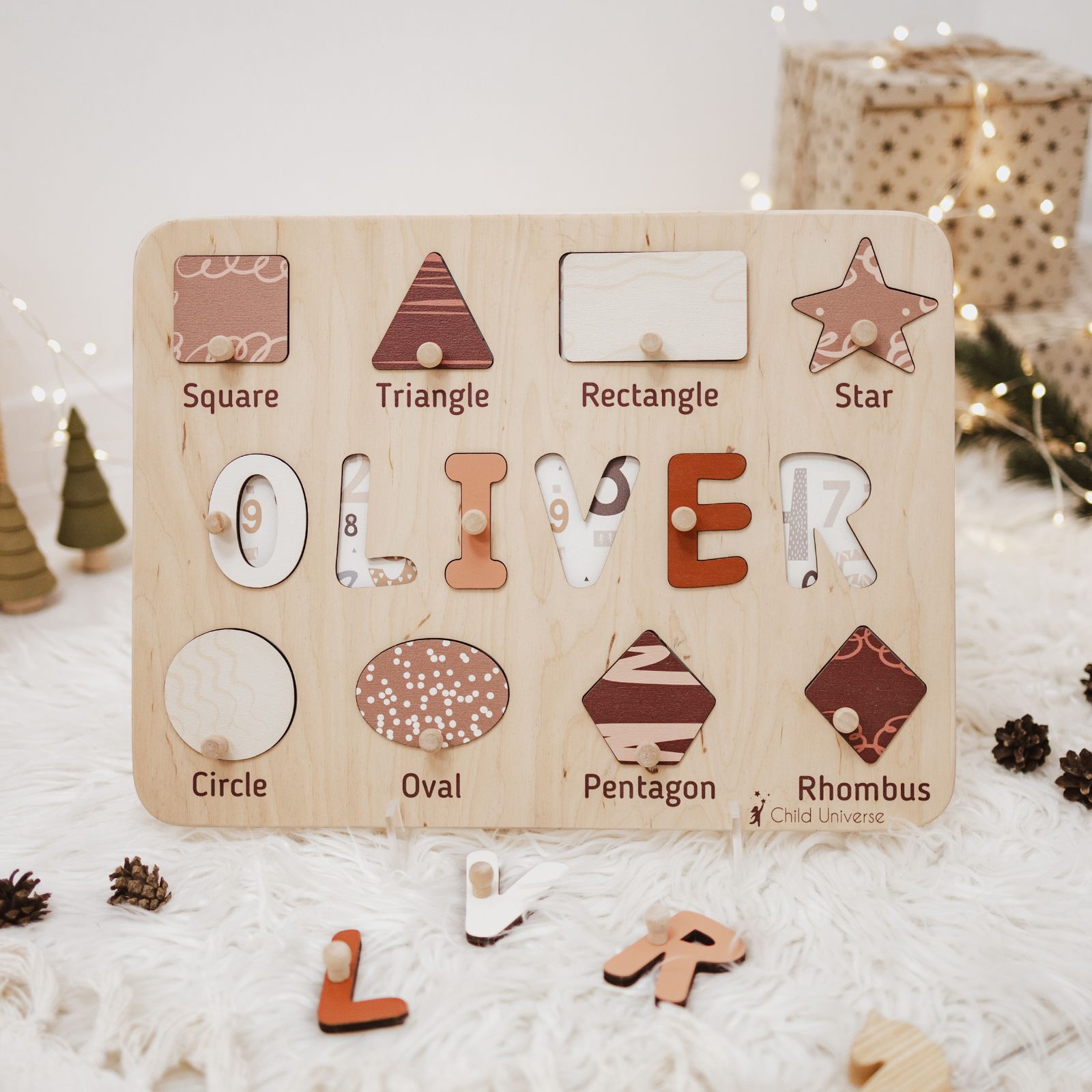 wooden shape puzzle for toddlers
