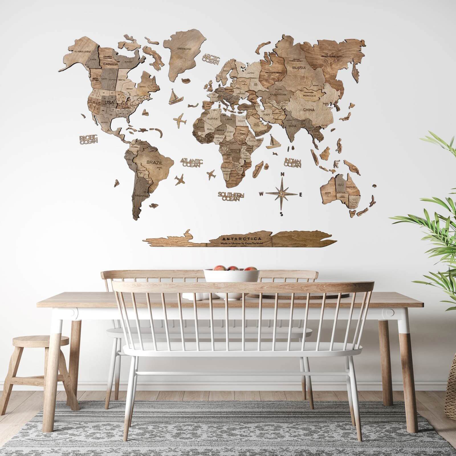 3D Wooden World Map Terra from Enjoy The Wood ‣ Good Price, Reviews