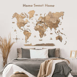 Wooden Map Quote Sign - Terra by Enjoy The Wood 
