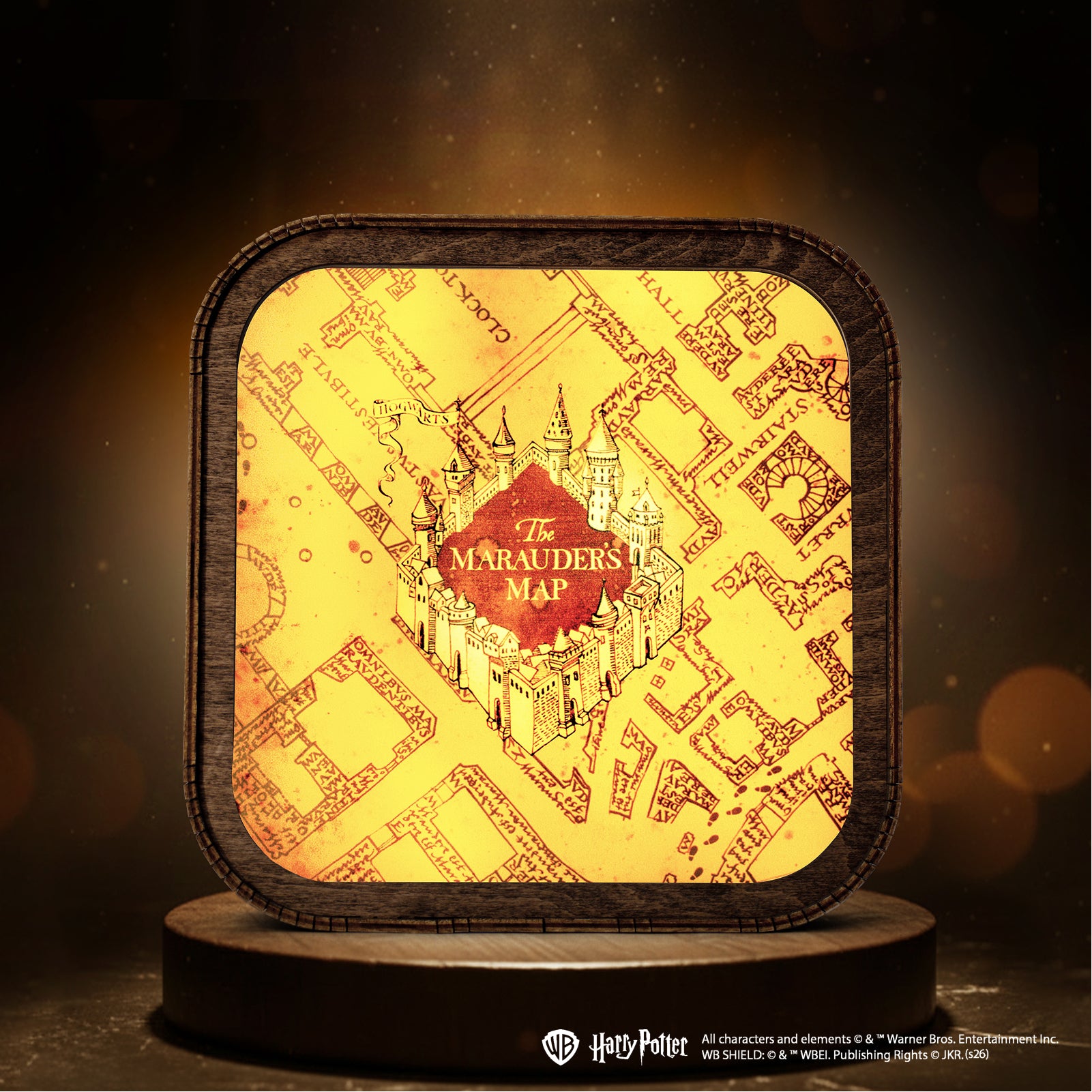 Wooden Acrylic Harry Potter Night Light - The Marauder’s Map by Enjoy The Wood 