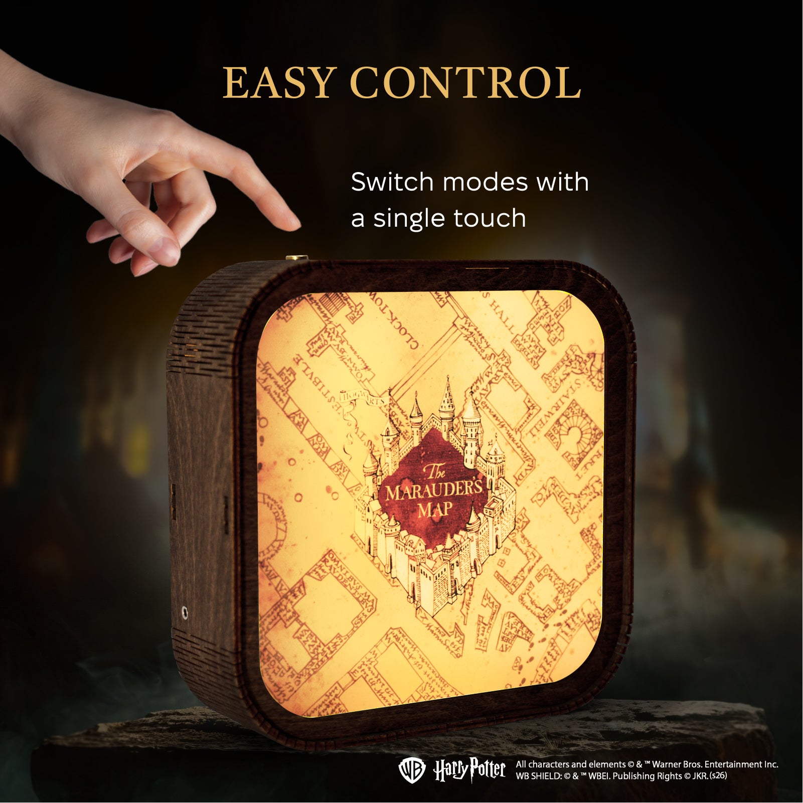 Wooden Acrylic Harry Potter Night Light - The Marauder’s Map by Enjoy The Wood 