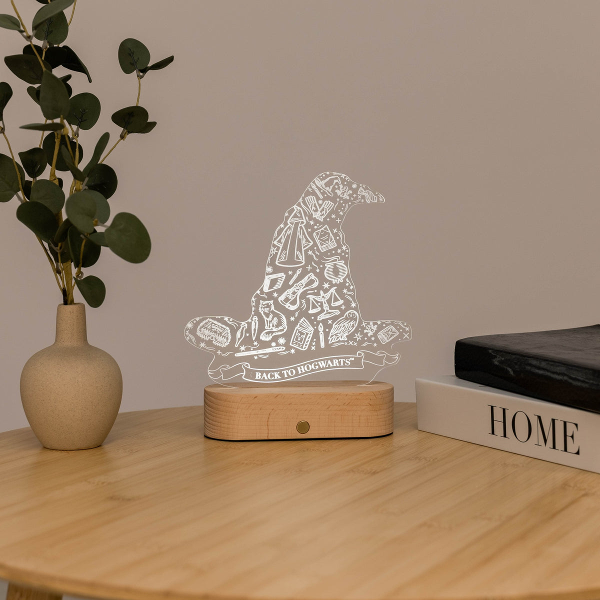 Acrylic Harry Potter Night Light - The Sorting Hat by Enjoy The Wood 