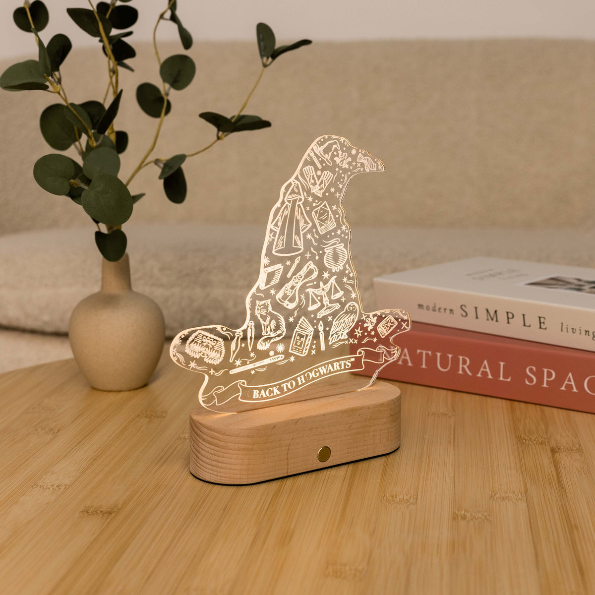 Acrylic Harry Potter Night Light - The Sorting Hat by Enjoy The Wood 