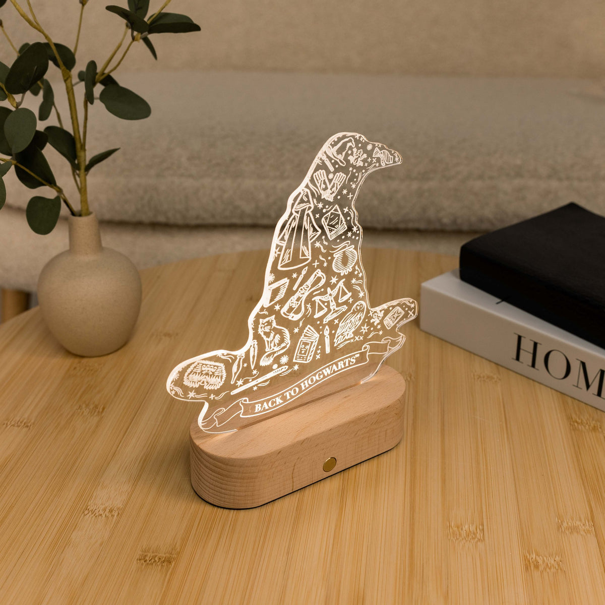 Acrylic Harry Potter Night Light - The Sorting Hat by Enjoy The Wood 
