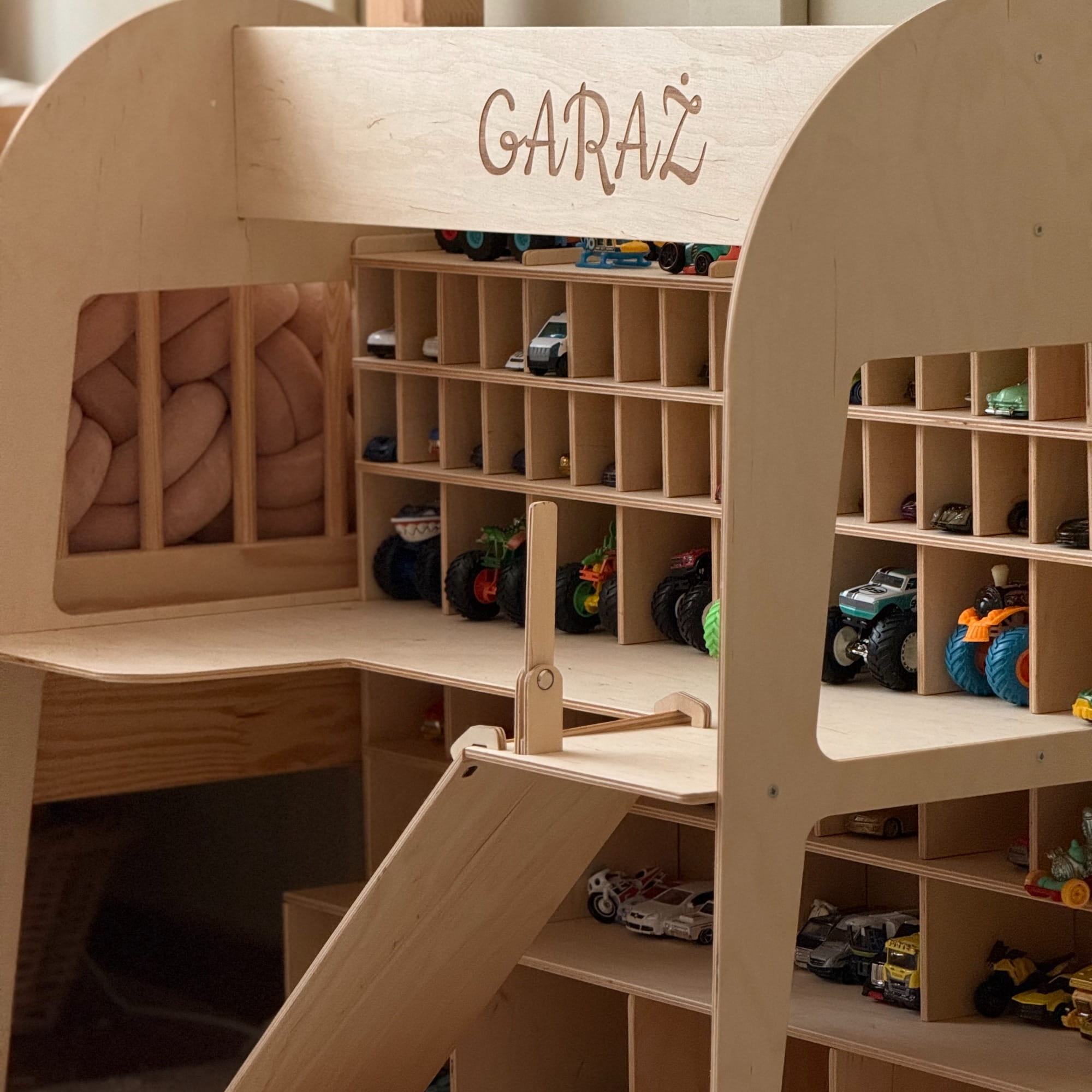 Toy Car Garage Storage by Enjoy The Wood 