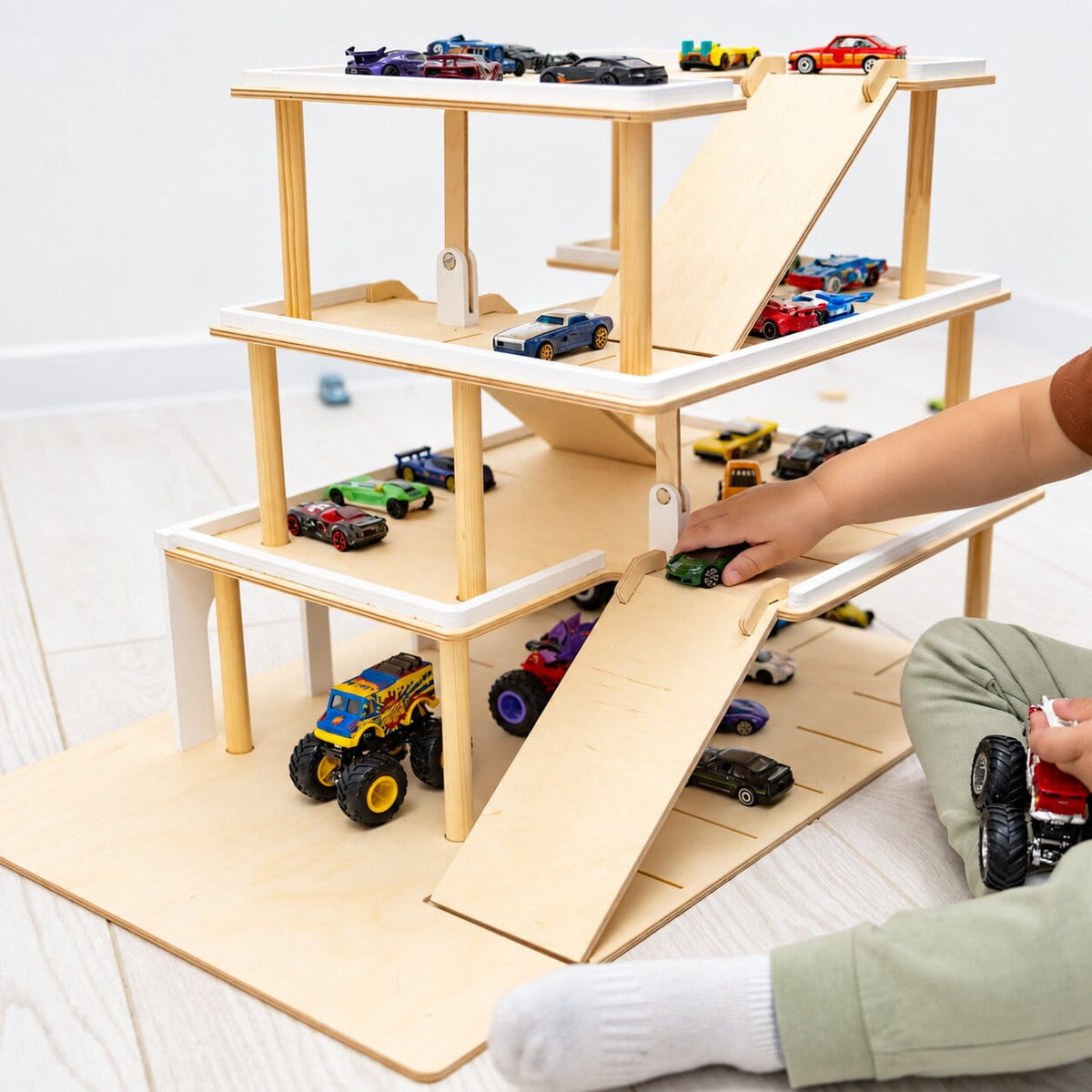 wooden car ramp toy