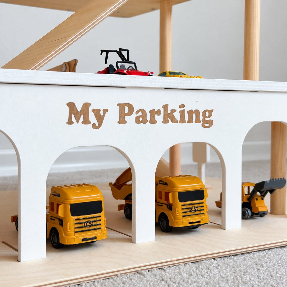 custom name toy garage