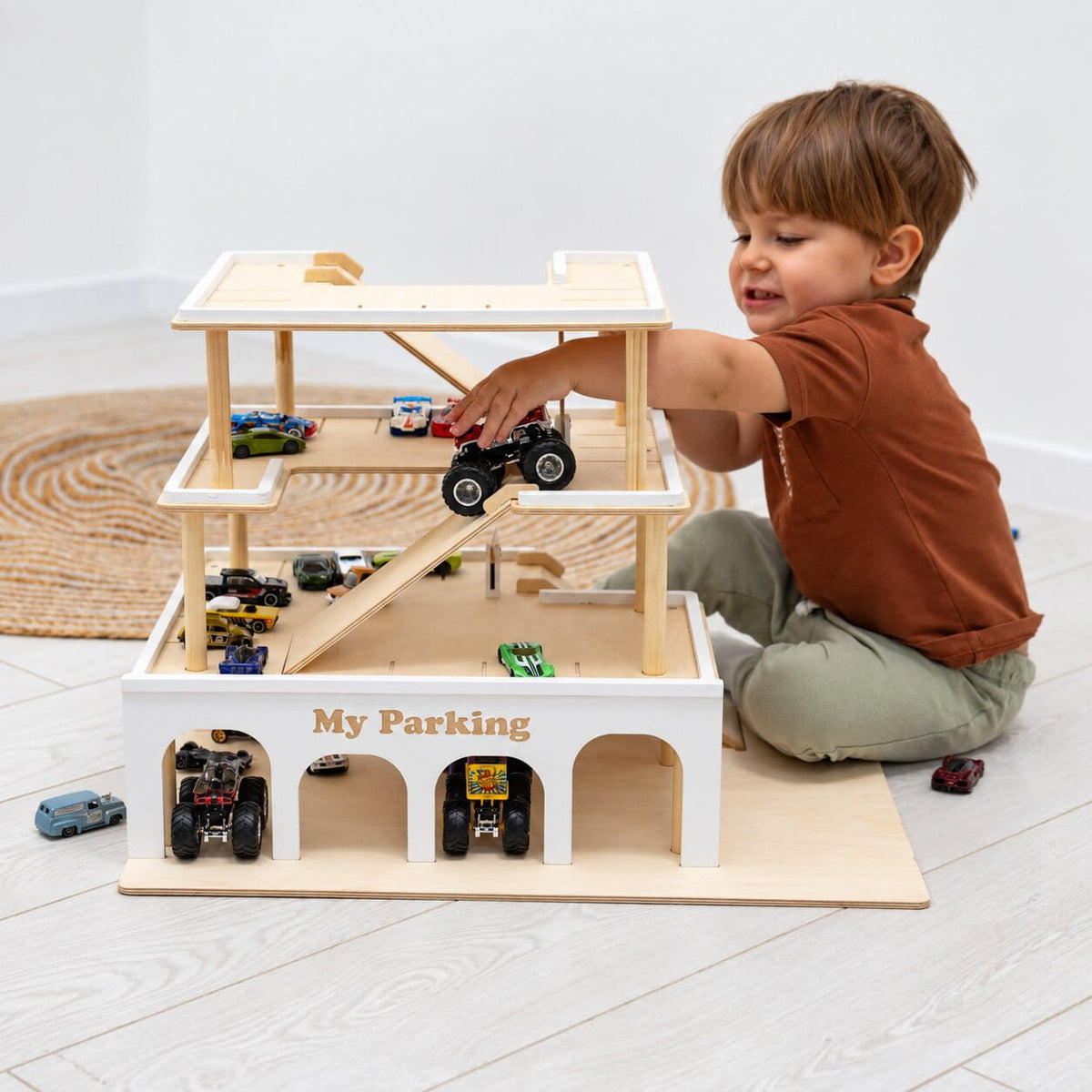 multi level toy garage