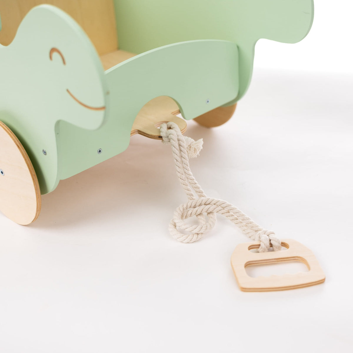 Wagon jouet en bois-Stégosaure