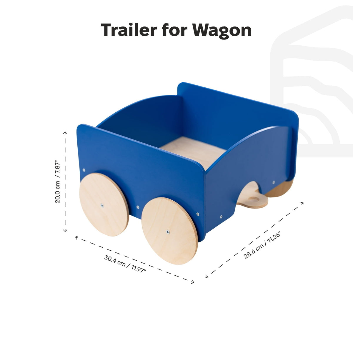 Kids Toy Wagon Trailer - Blue