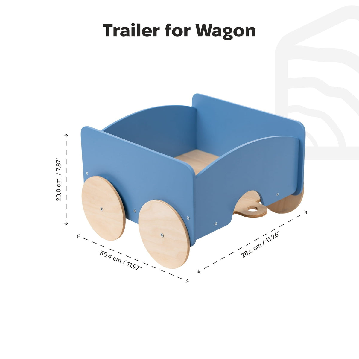Kids Toy Wagon Trailer - Light Blue