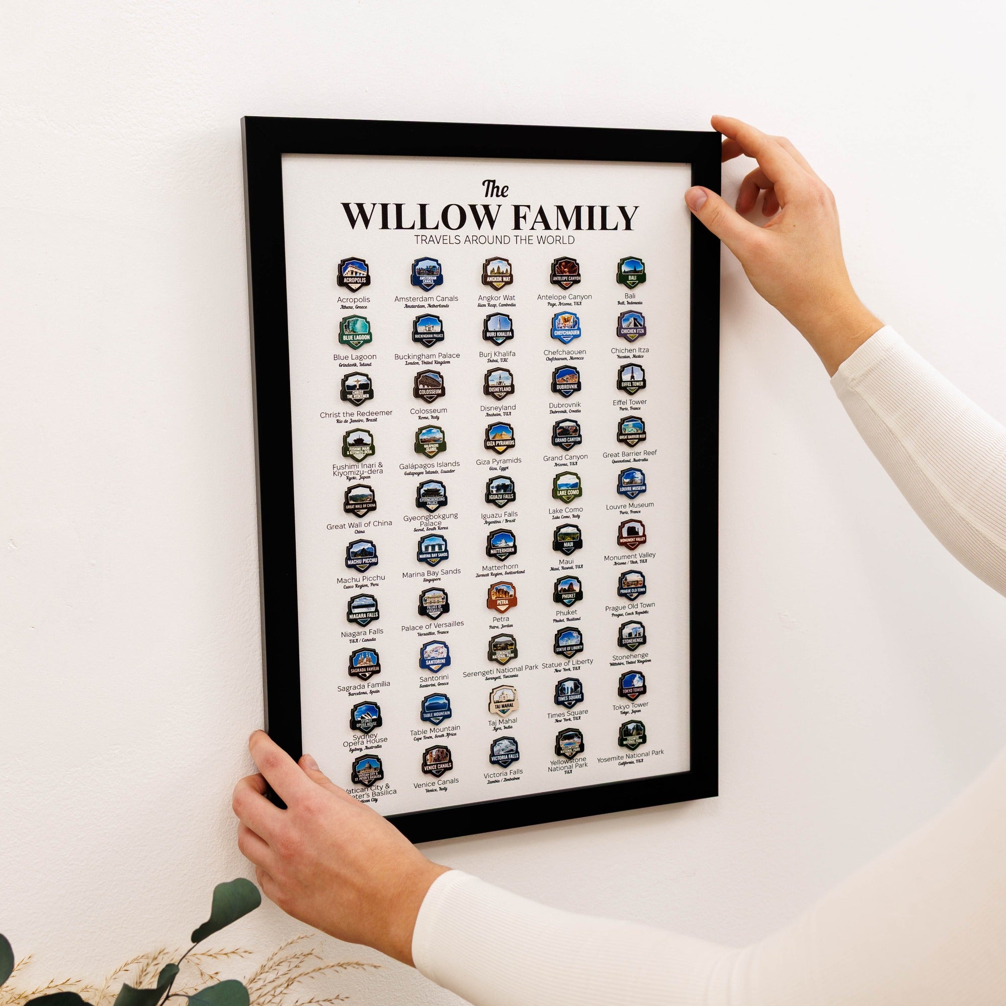 Poster Travel Tracker World Landmarks