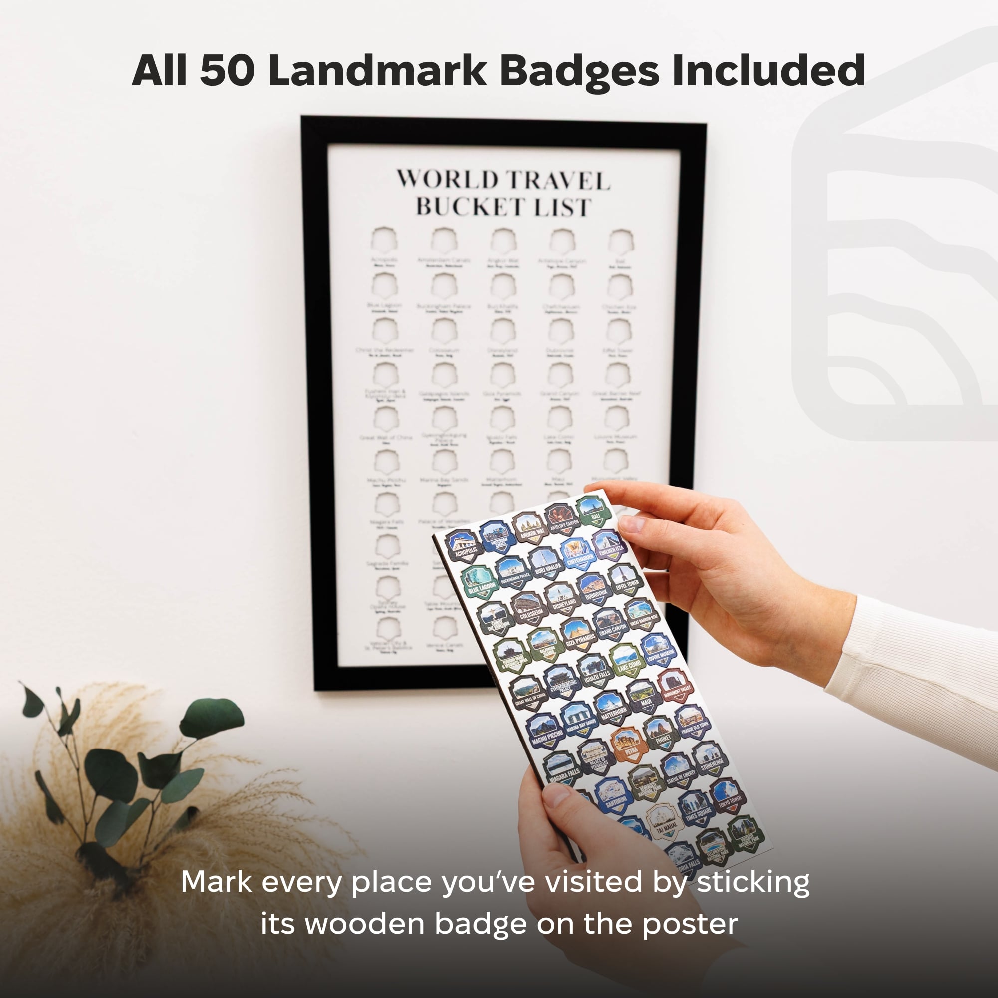 Poster Travel Tracker World Landmarks