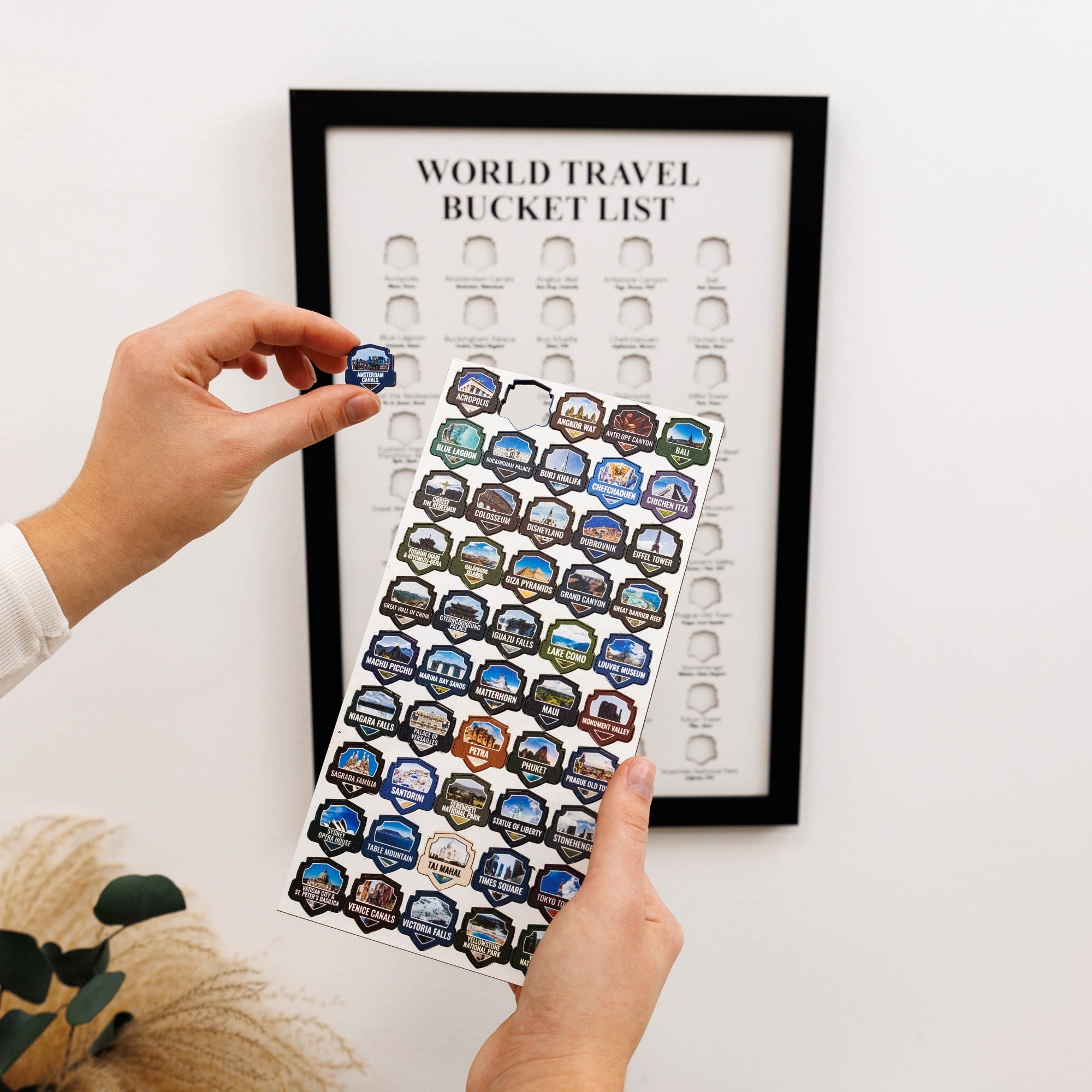 Poster Travel Tracker World Landmarks