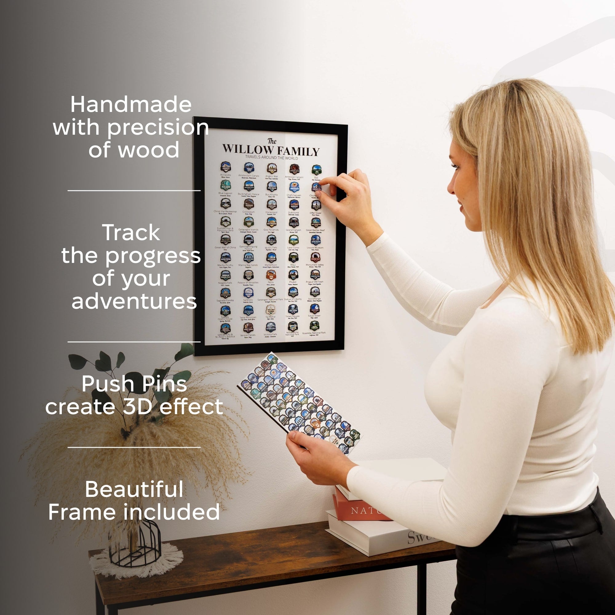 Poster Travel Tracker World Landmarks